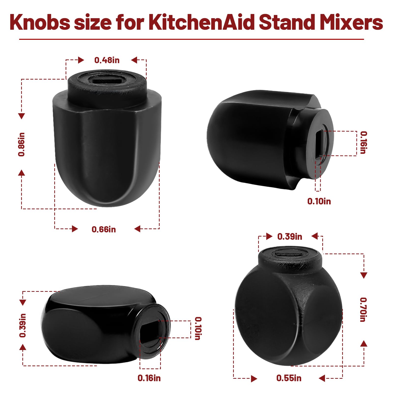 Alocs Speed Control Knob And Lock Lever Knob For Kitchenaid Stand Mixer 5Qt 6Qt K45, Bowl Lift Stand Mixer Kd2661 Kl26M Kp26M1 &