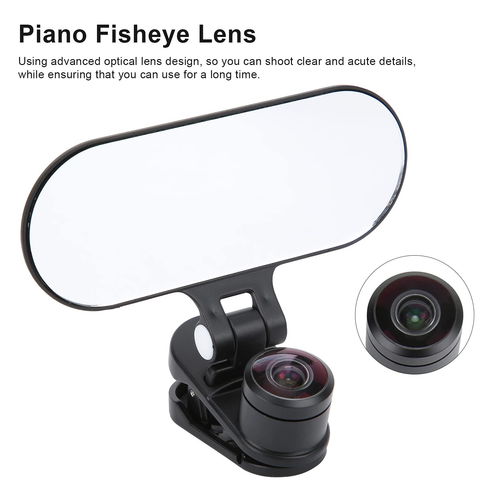 Piano Fisheye Lens, Wide Angle Lens Professional Fisheye Lens For Online Class Lens