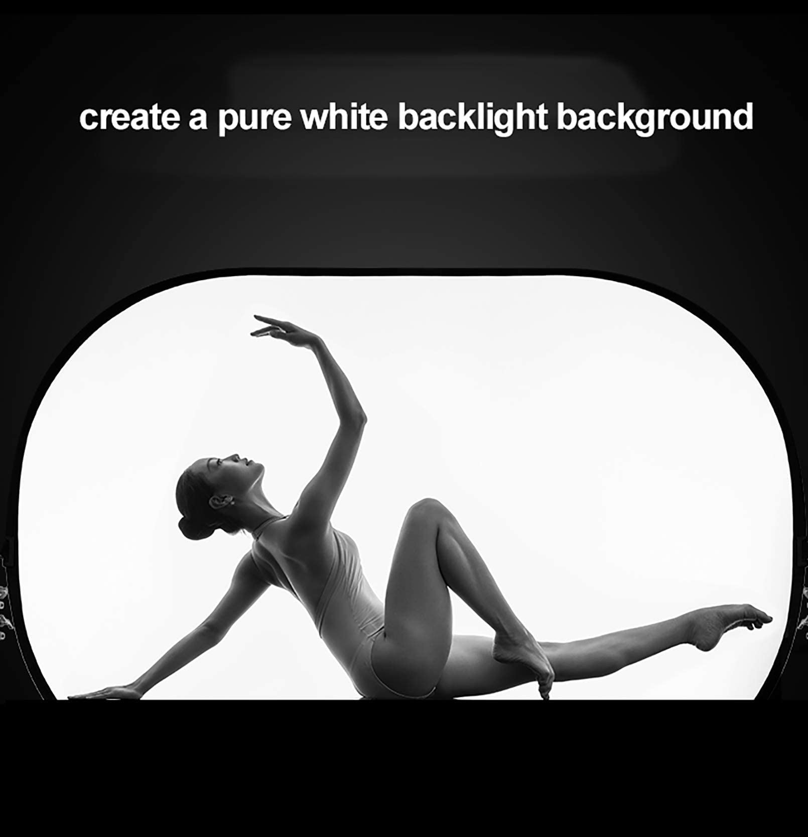 Selens Soft White Diffuser Foldable Light Diffuser Light Diffusion Panel With Carry Bag, Diffuser Fabric Light Modifier For Tv P