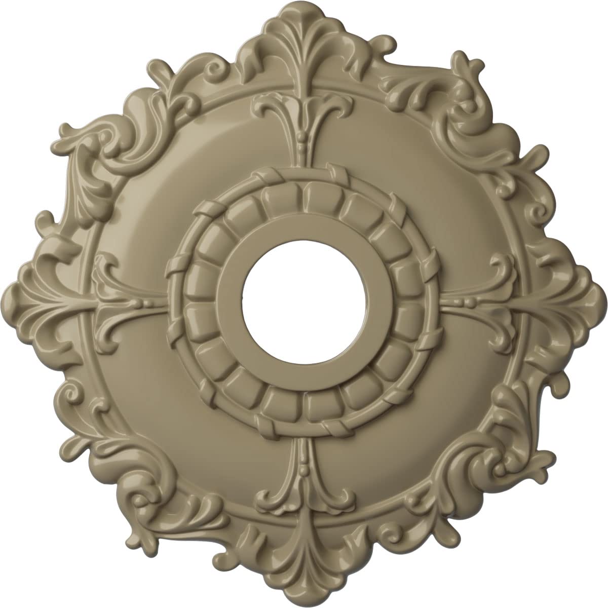 Ekena Millwork CM18RLGDF Riley Ceiling Medallion, Gobi Desert