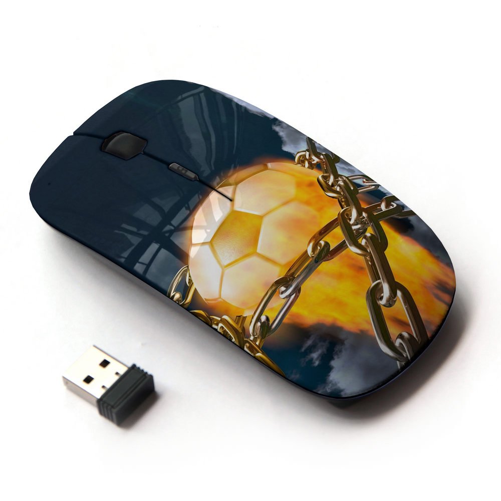 Koolmouse [ Optical 2.4G Wireless Mouse [ Flaming Soccer Ball ]