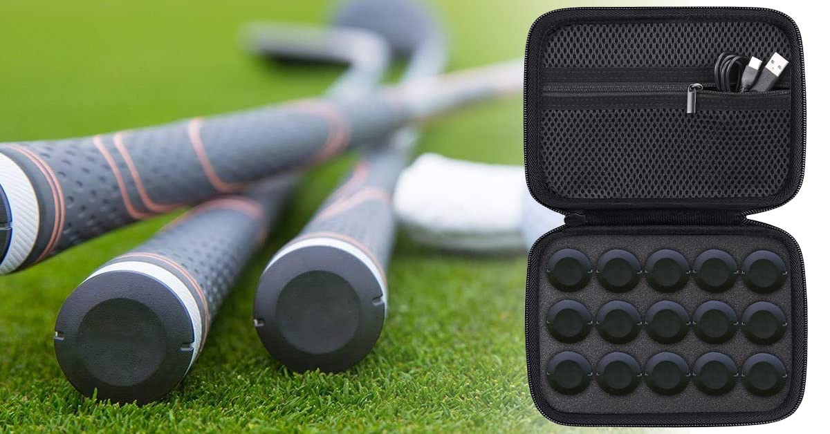 Aenllosi Hard Carrying Case Compatible With Arccos Caddie Smart Sensors (For 15 Sensors)