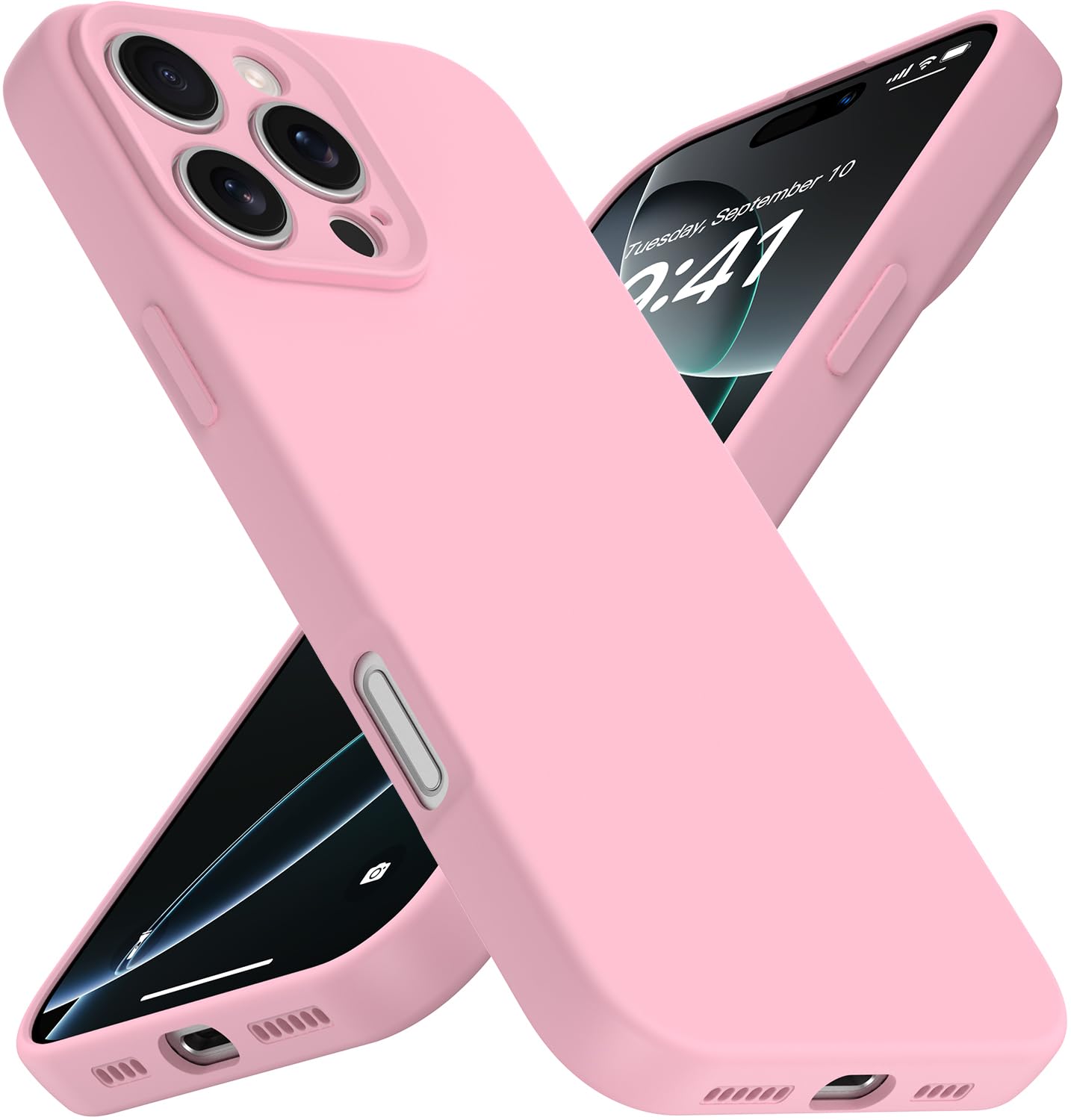 iYavvort Compatible with iPhone 16 Pro Max Case, Liquid Silicone Upgrade [Camera Protection] [Soft Anti-Scratch Microfiber Linin