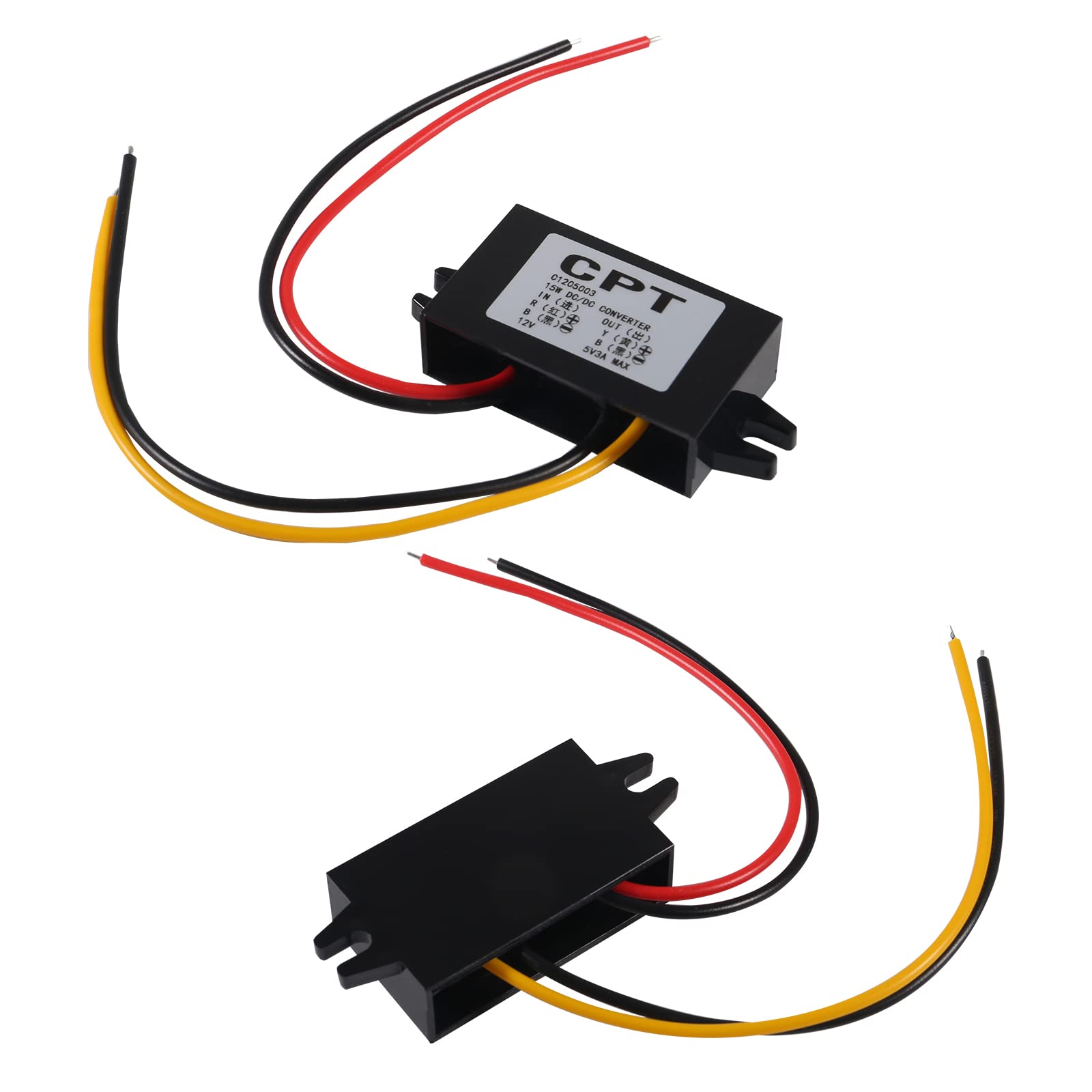 Diann Direct Current Converter 12V To 5V 3A 15W Buck Converter Module Dc Power Adapter Converter Dc To Dc Regulator Car Power Co