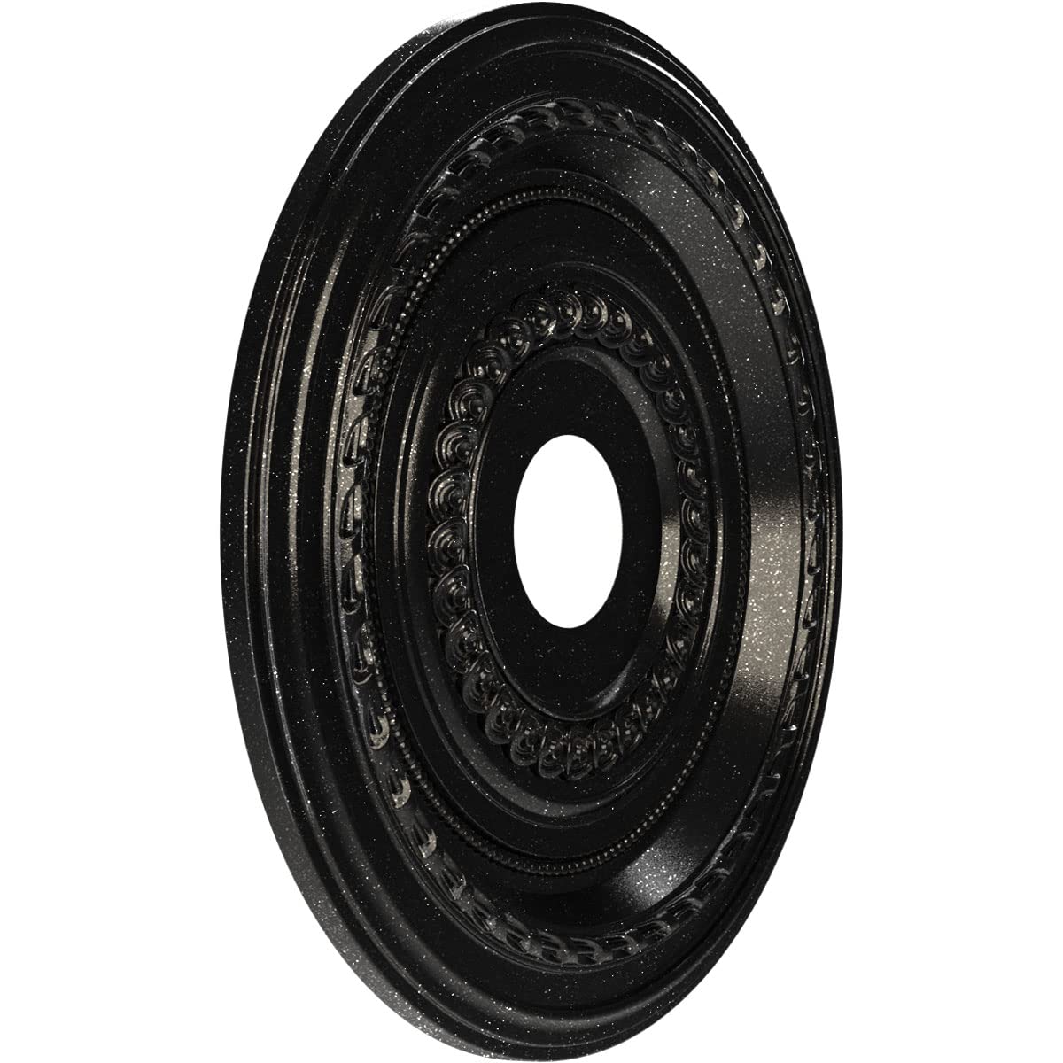 19Od X 3 1/2Id X 1P Cole Thermoformed Pvc Ceiling Medallion (Fits Canopies Up To 5 1/8), Textured Metallic Galaxy