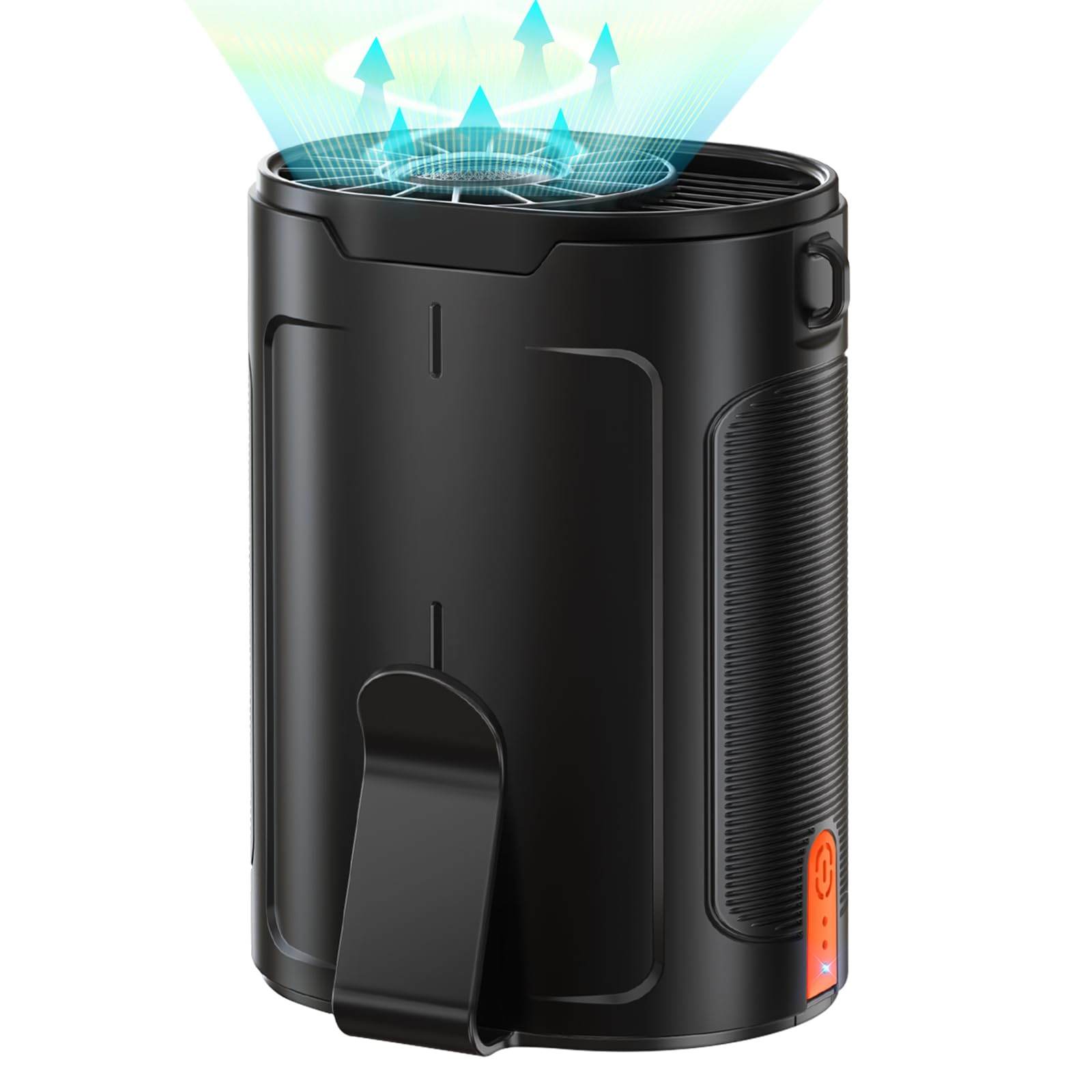 2024 Ai Portable Fan Rechargeable, 4 Speeds 6600Rpm Strong Airflow, Personal Waist Fan With Up To 25H Of Working Time, Hands Fre