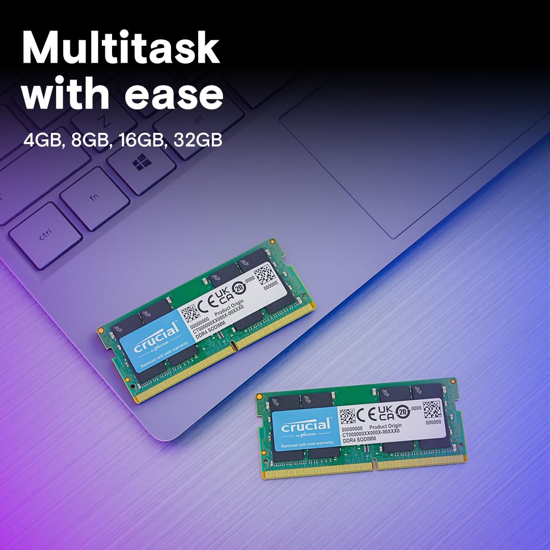 Crucial Ram 8Gb Kit (2X4Gb) Ddr4 2400 Mhz Cl17 Laptop Memory Ct2K4G4Sfs824A