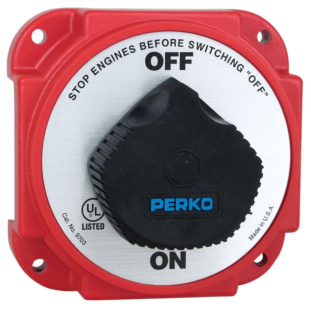 Perko 9703Dp Heavy Duty Battery Disconnect Switch W/Alternator Field Disconnect