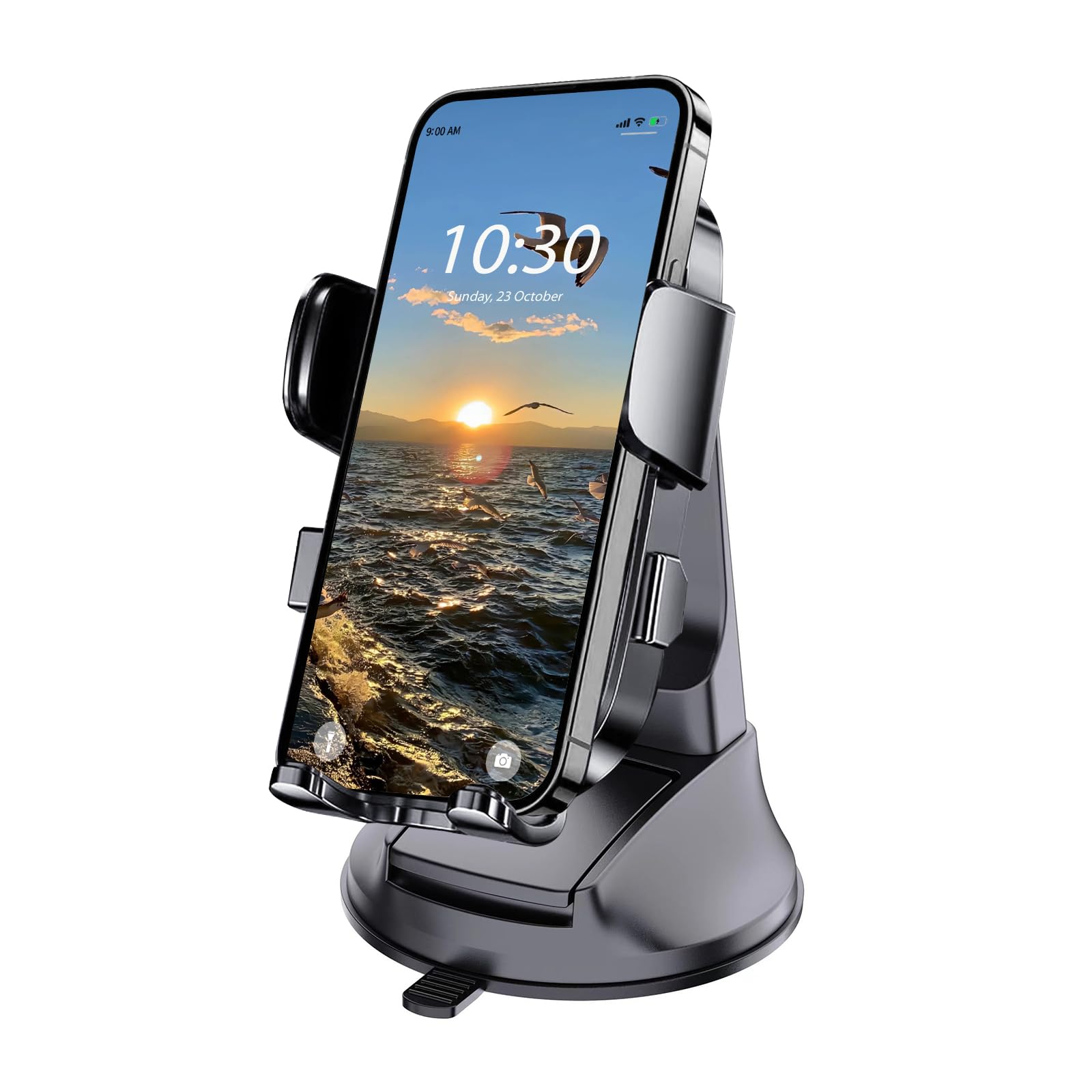 Boat Phone Holder, Suction Cup Boat Cell Phone Mount Marine Dashboard Universal Desk Waterproof Heavy Duty Holder For Boating Ka