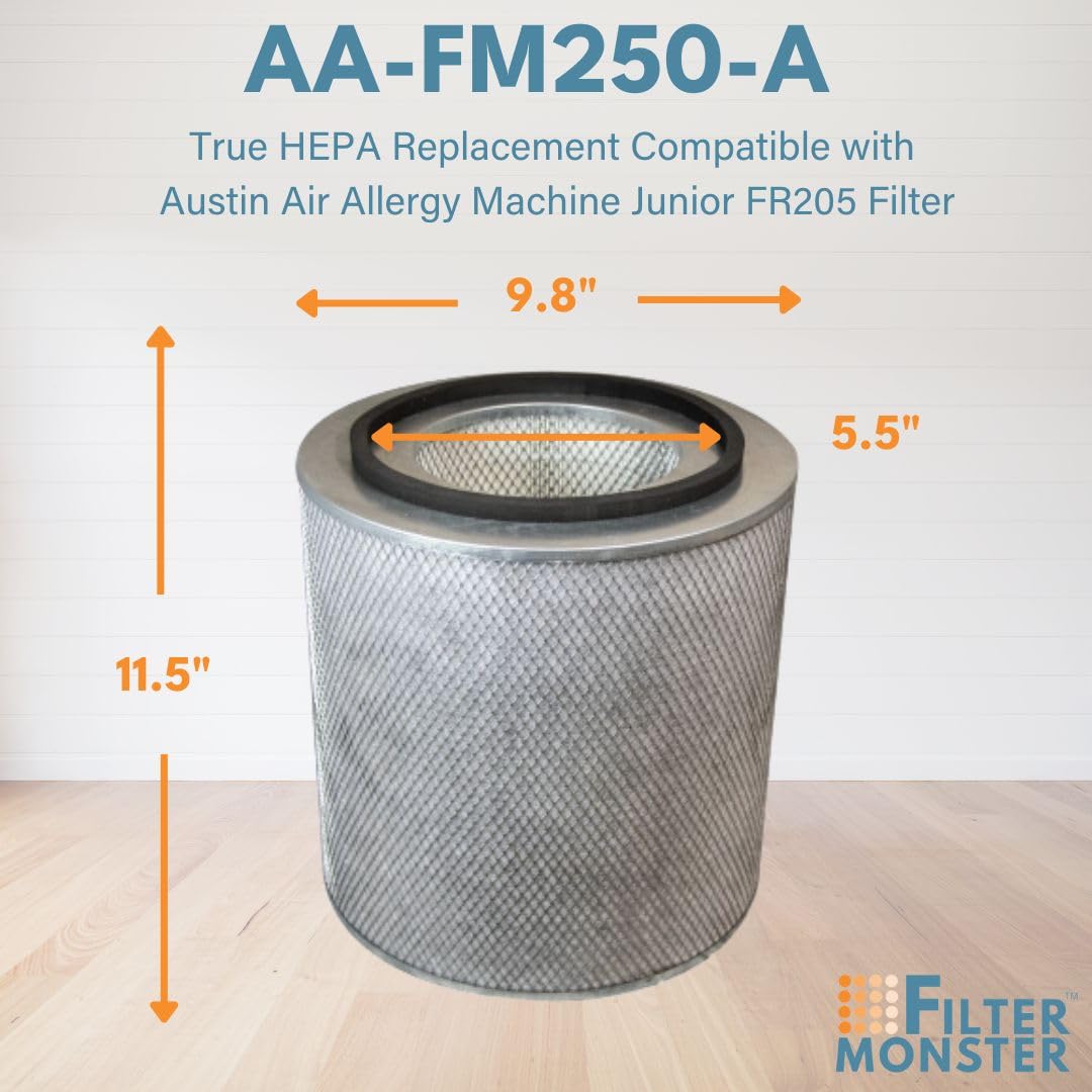 Filter Monster   Replacement Compatible With Austin Air Allergy Machine Junior (Hm205) Filter With Pre Filter