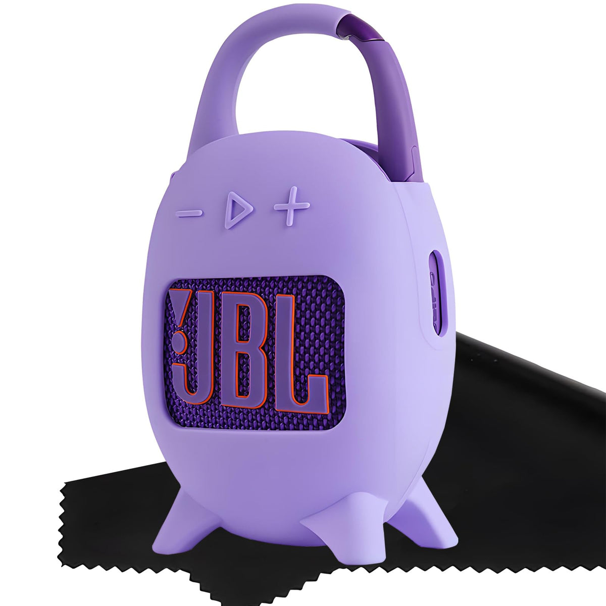 Ziseyoru Silicone Cover Case Set Compatible With Jbl Clip 5 Ultra Portable Speaker, With Microfiber Cleaning Cloth And 2-In-1 So