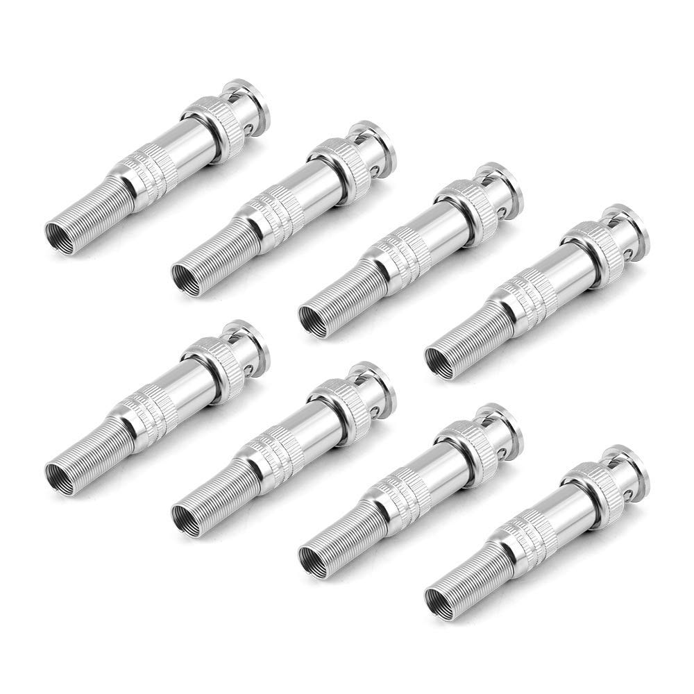 Swann Bnc Silver Male Rg 59 Cable Connector (8 Pack)