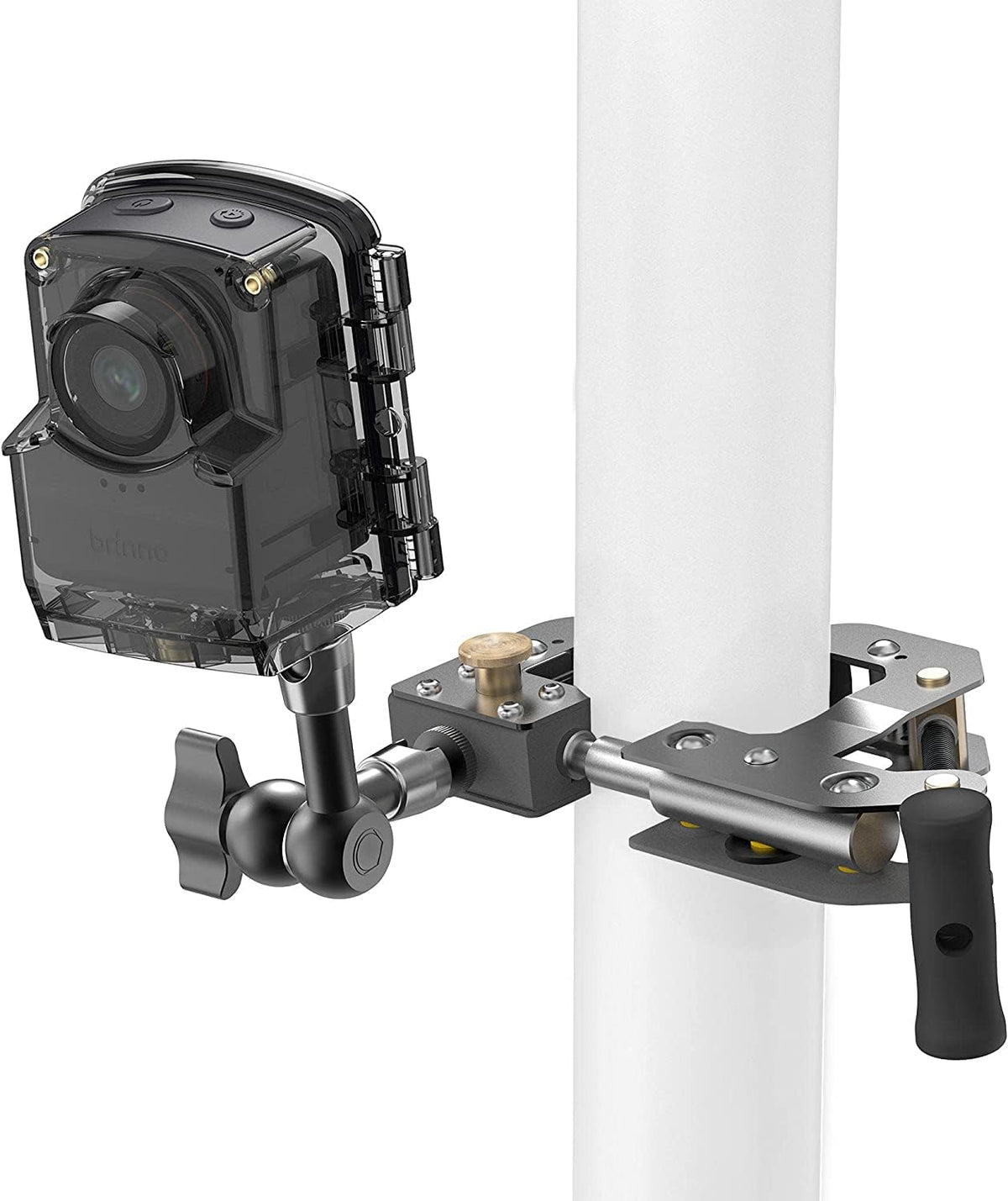 Brinno Bcc2000 Lite Construction Bundle, Tlc2020 Time Lapse Camera Waterproof Housing Ath1000 & Mounting Clamp Acc1000P � Hdr Fhd, 99 Day Battery Life, Stainless Steel 360 Degree Rotating Tripod Arm