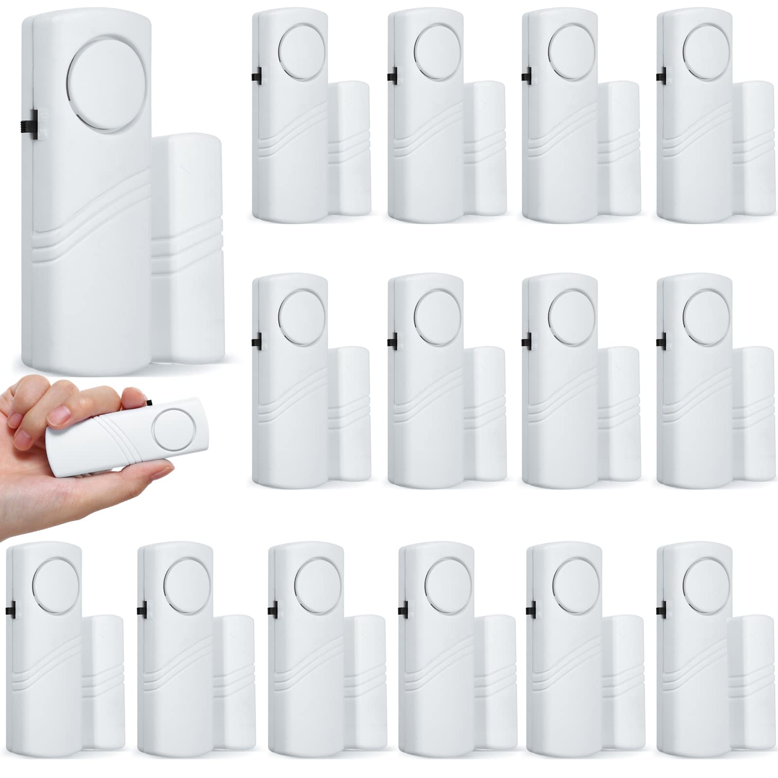 16 Pieces Door Window Alarm For Home Security Bulk Wireless Door Window Alarm Sensors Anti Theft Window Security Alarm Burglar A