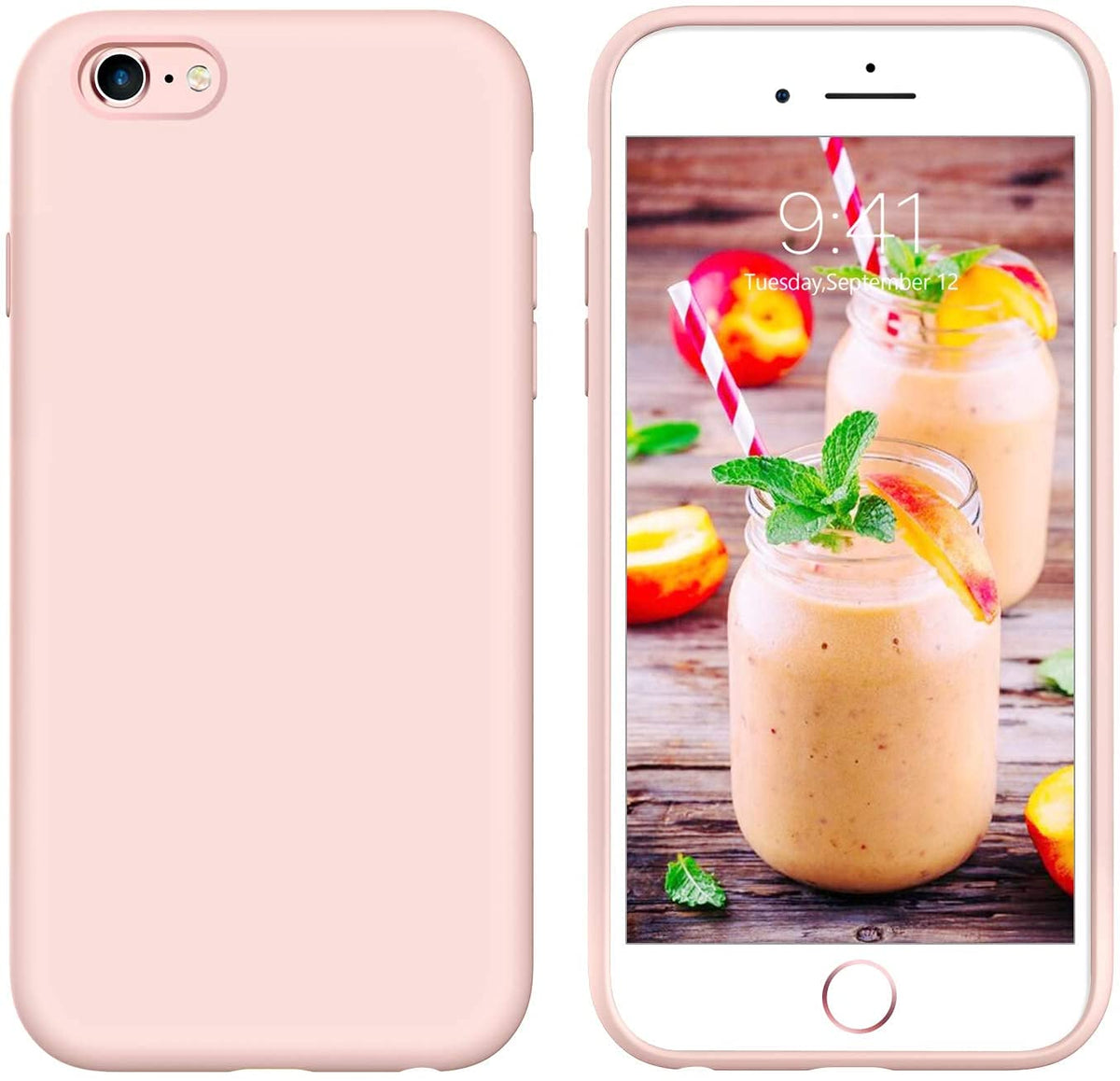 Guagua Iphone 6S Plus Case Iphone 6 Plus Case Liquid Silicone, Soft Gel Rubber Slim Lightweight Microfiber Lining Cushion Textur