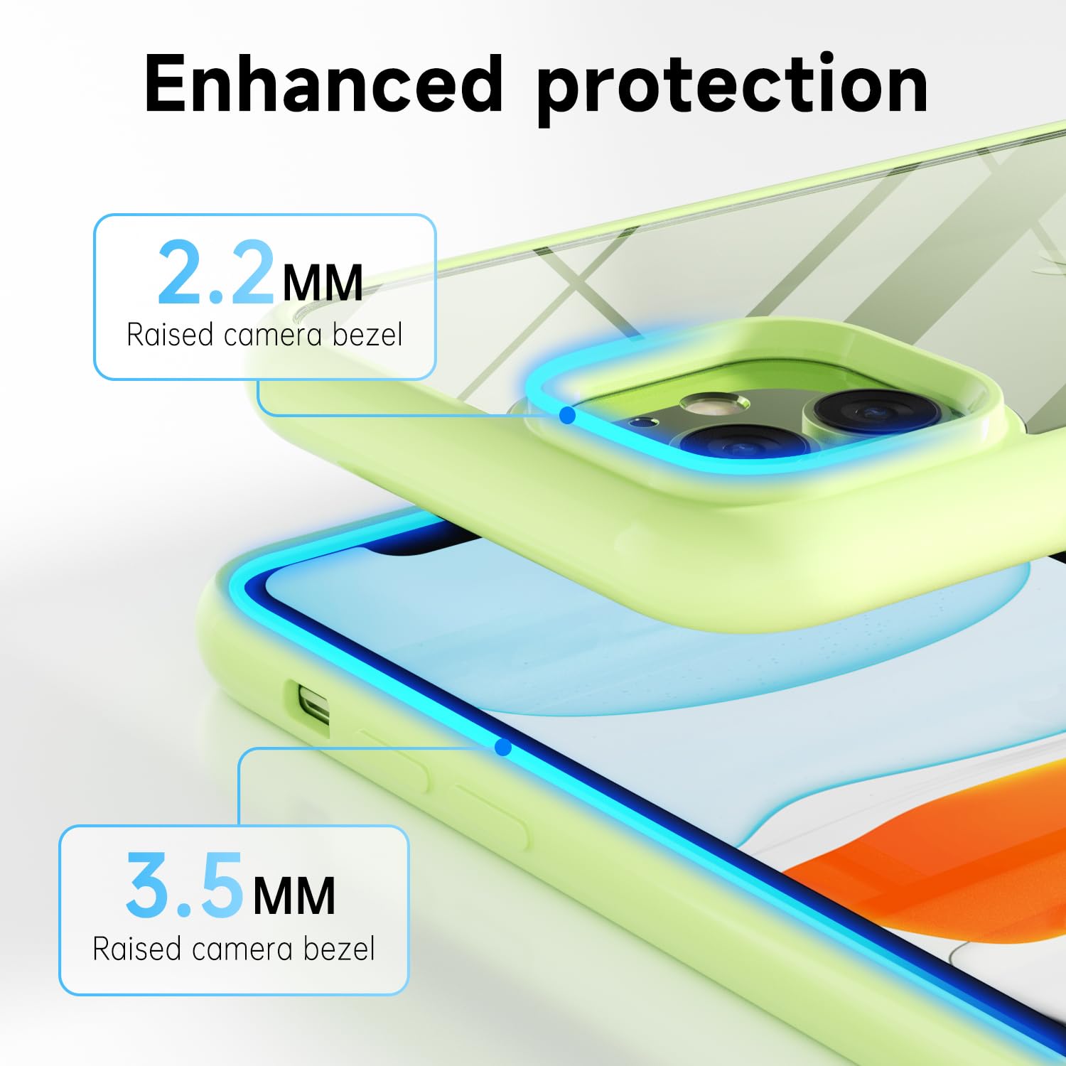 Loeoel For Iphone 11 Case Clear, Transparent Hybrid 11 Phone Case [Hard Plastic & Soft Silicone Bumper] Acrylic Non Yellowing Th