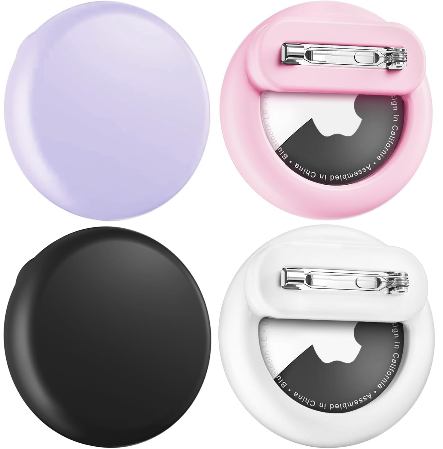 Wowwat 4 Pack Kids Hidden Case for AirTags 2nd 2026 and AirTags 1st 2021, Anti-Lost for Kids with Safety Pin, Baby, Elderly, Lug