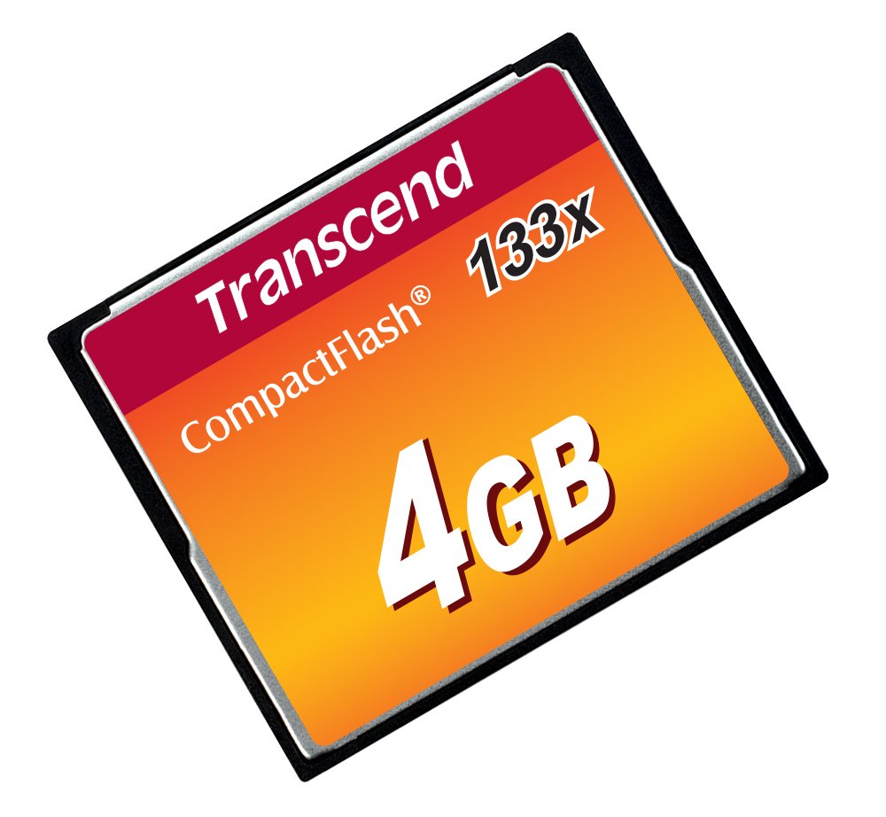 Transcend 4 Gb 133X Compactflash Memory Card Ts4Gcf133