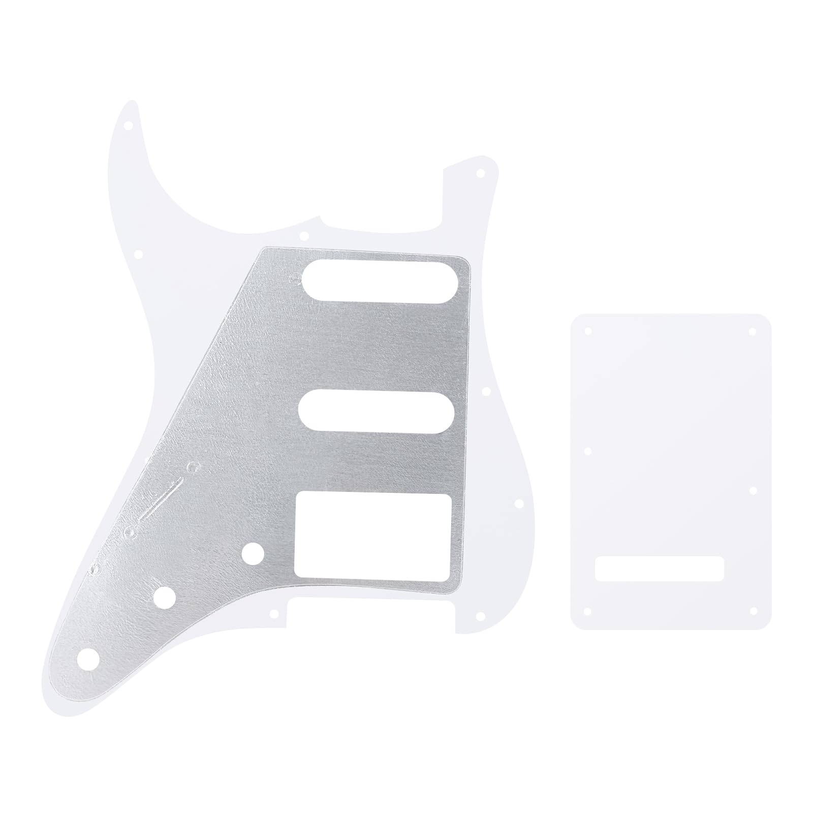 Banworks 4Ply Strat Hss Pickguard 11 Hole Ssh Pickguard Scratch Plate & Backplate 6 Hole Trem Tremolo Cover Set For Usa/Mexican