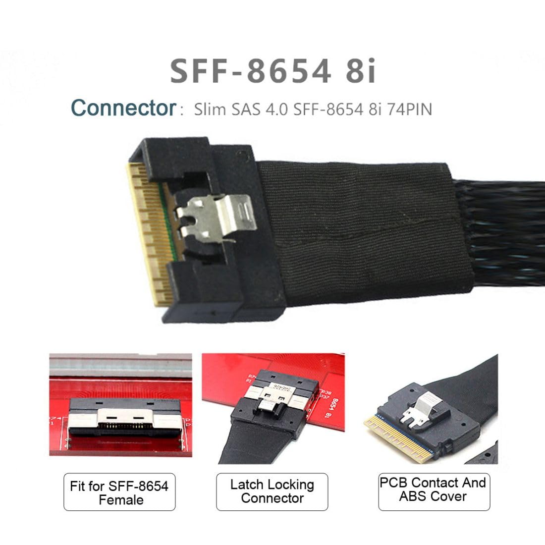 Chenyang Sff 8611 8I To Sff 8654 8I 8X Oculink Pcie Pci Express Slimline Ssd Data Active Cable 50Cm