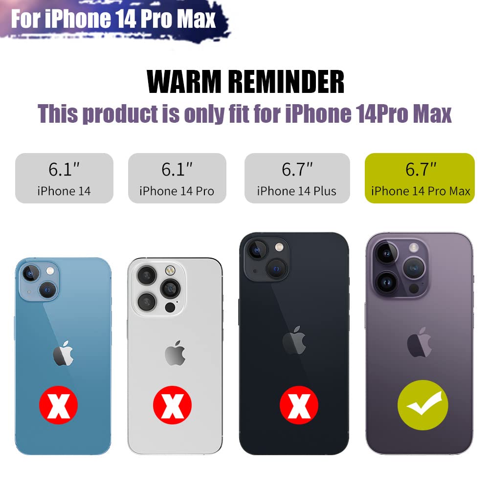 Bahond Battery Case For Iphone 14 Pro Max, 6000Mah Rechargeable Extended Battery Charging/Charger Case, Add 100% Extra Juice, Su