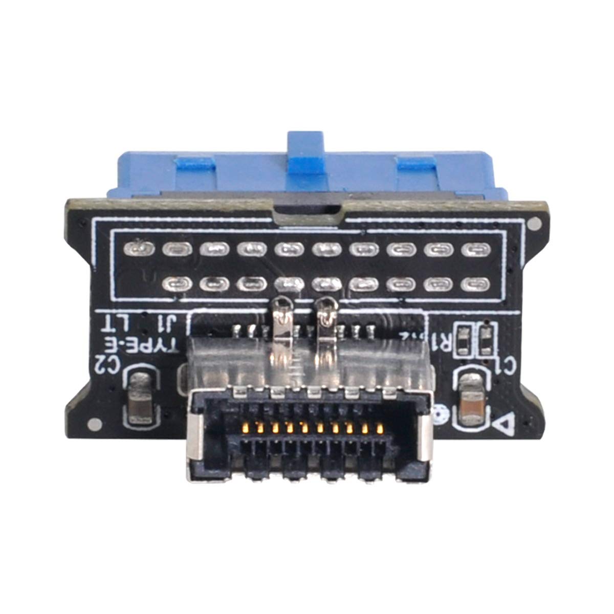 chenyang Motherboard 19/20Pin to USB 3.1 Type E Front Panel Vertical Type Socket Converter Adapter