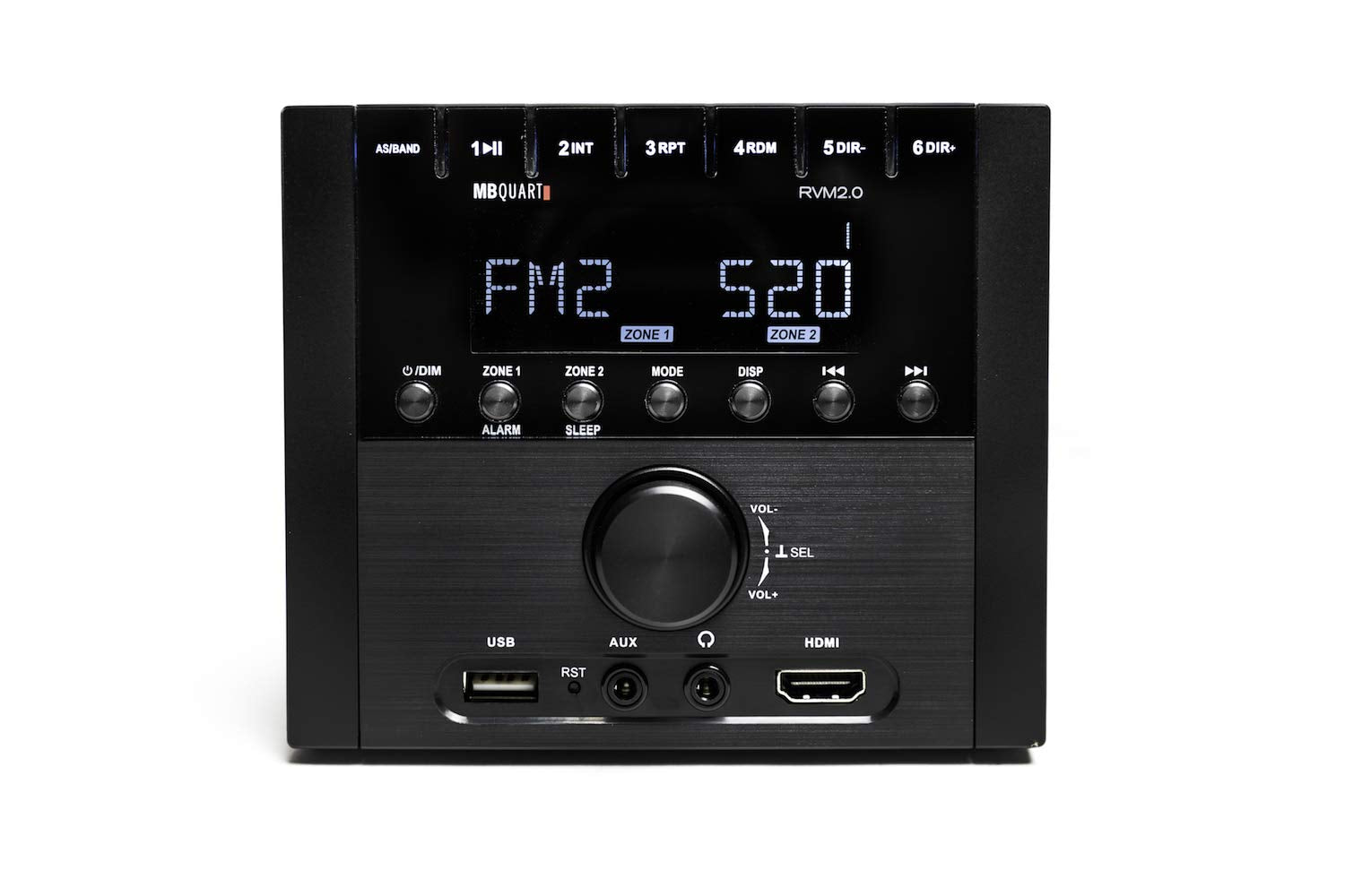 Mb Quart Rvm2.0 Rv In Dash Compact Mechless Source Unit With Am/Fm, Bluetooth, Rca, Usb, And Hdmi For Audio And Visual Media Connection