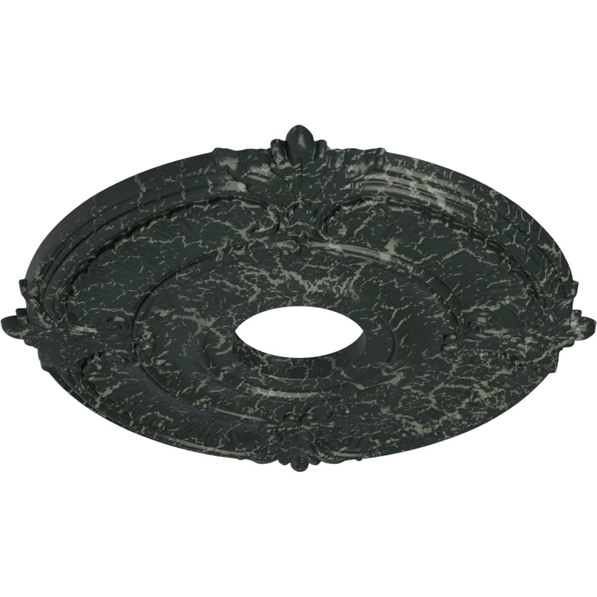 Ekena Millwork Cm18Atptc Attica Ceiling Medallion, 18''Od X 4''Id X 5/8''P (Fits Canopies Up To 5''), Hand Painted Painted Turtl