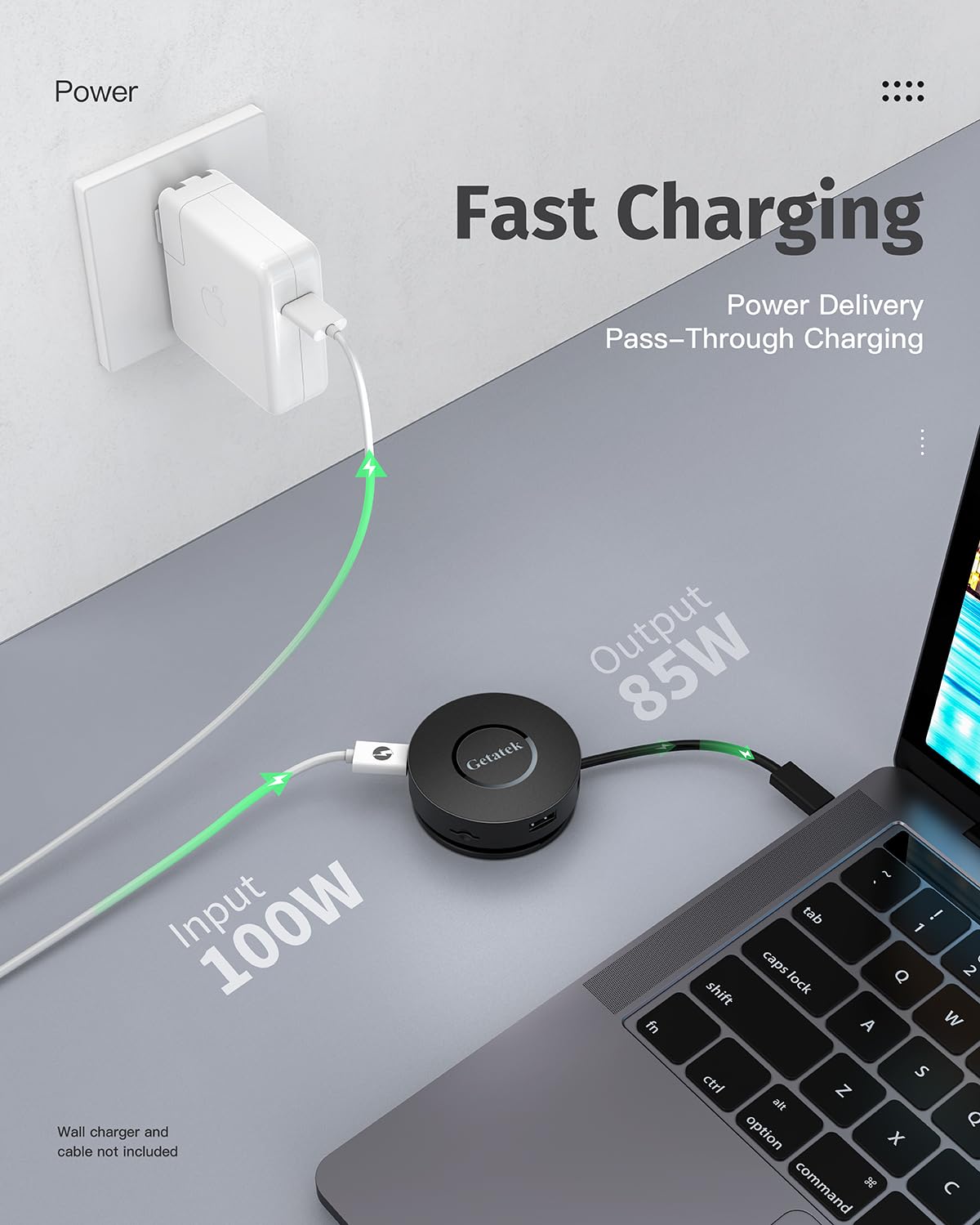 7 Ports Usb C Multiport Adapter, Usb C Laptop Docking Station With 2 4K Hdmi, 100W Pd, Micro Sd Card Reader, 2*Usb 3.0, Gigabit