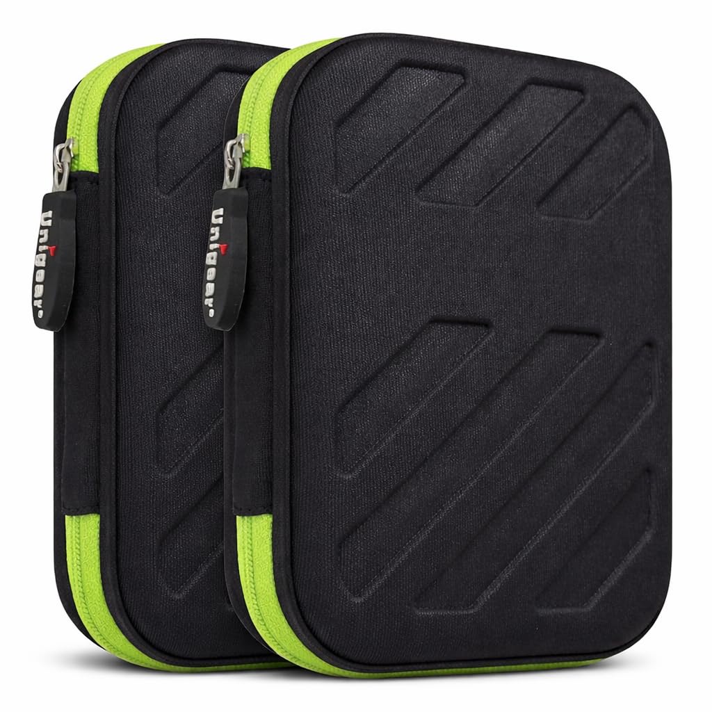 Unigear Hard Drive Case 2.5 Inch External Drive Storage Carrying Bag Shockproof With Inner Size 5.5X3.5X1.0Inch For Organizing H