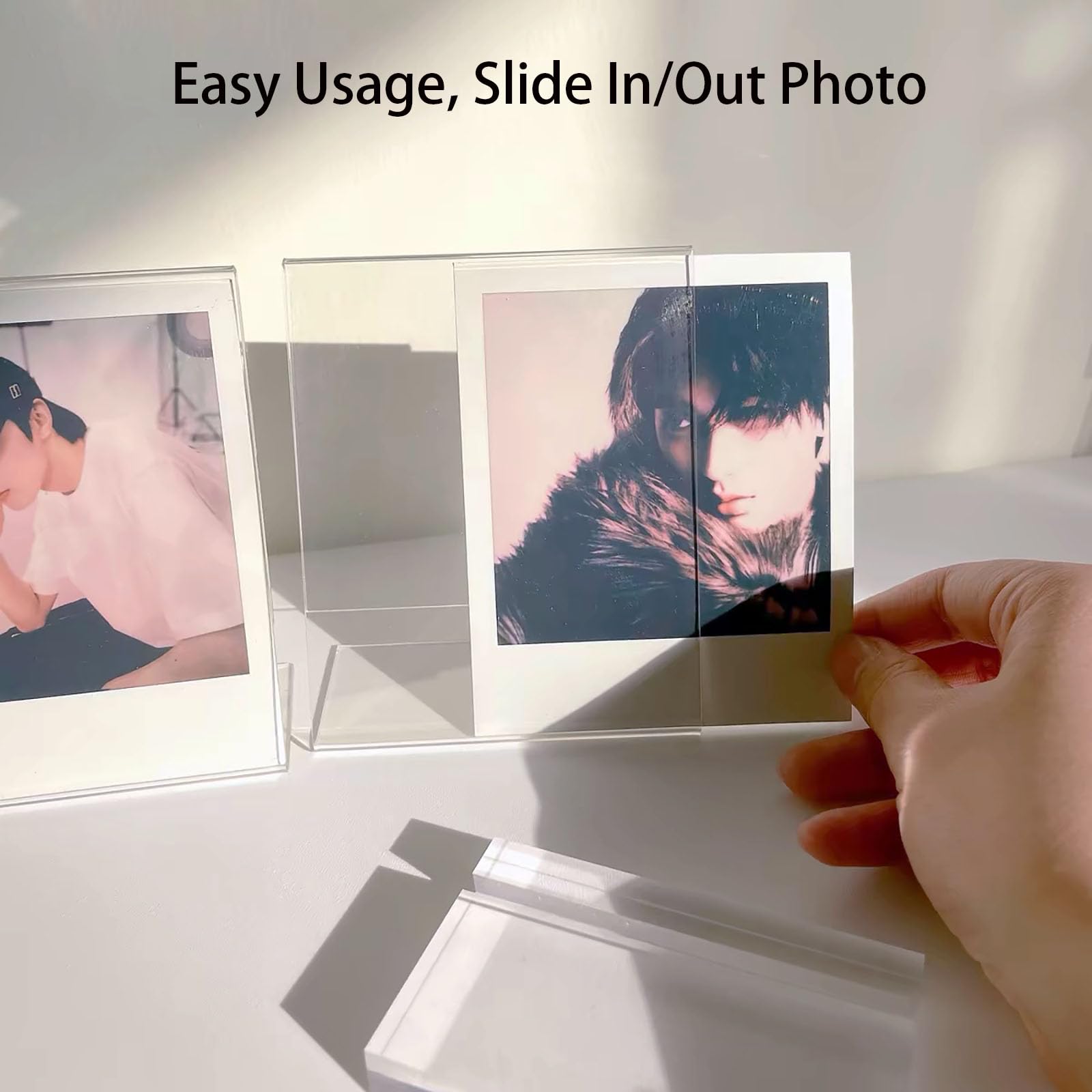 Lagipa 3.5 X 4.25    Polaroid Picture Frame For Polaroid Now I Type/600/Sx 70, Acrylic Picture Frame For Polaroid Onestep+/Insta