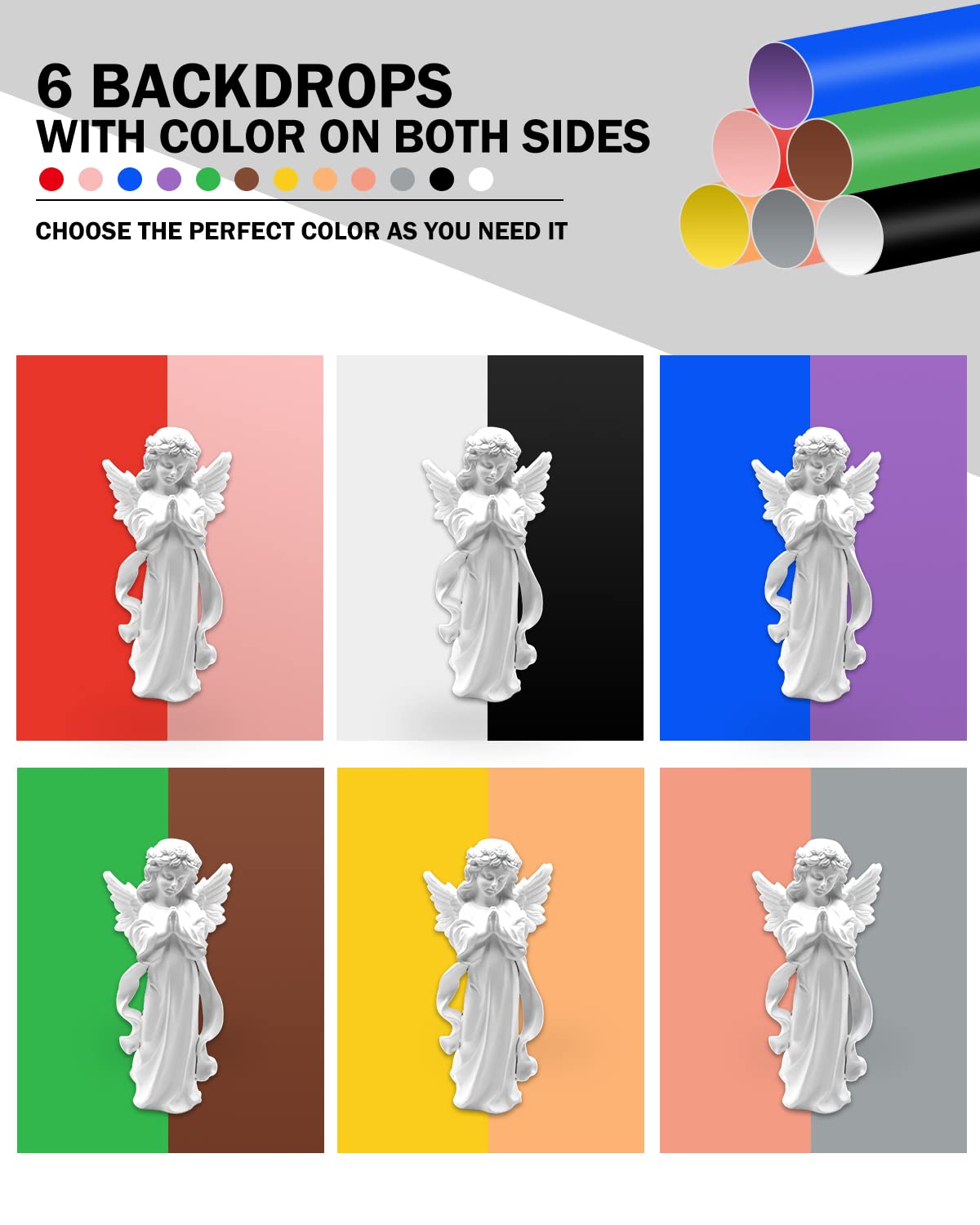 Puluz 9.8'/25Cm Foldable Portable Photo Studio Light Box, Adjustable Brightness Light Box Photography Lighting Shooting Tent Kit, With Led Lights And 12 Colors Backdrop