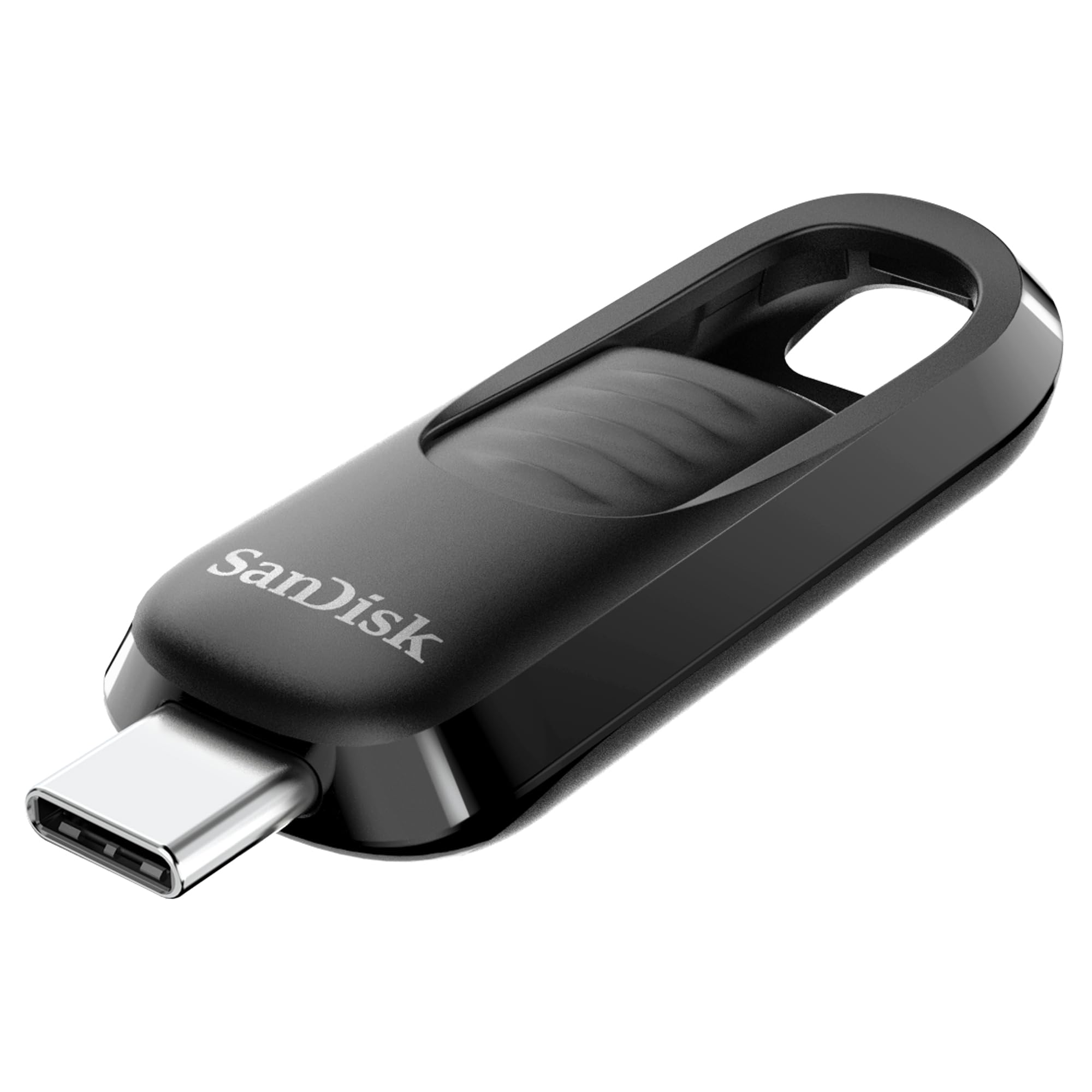 Sandisk Ultra Slider Usb TypeC Flash Drive, 256Gb Usb 3.2 Gen 1 Performance With A Retractable Connector, Up To 400Mb/S Transfe