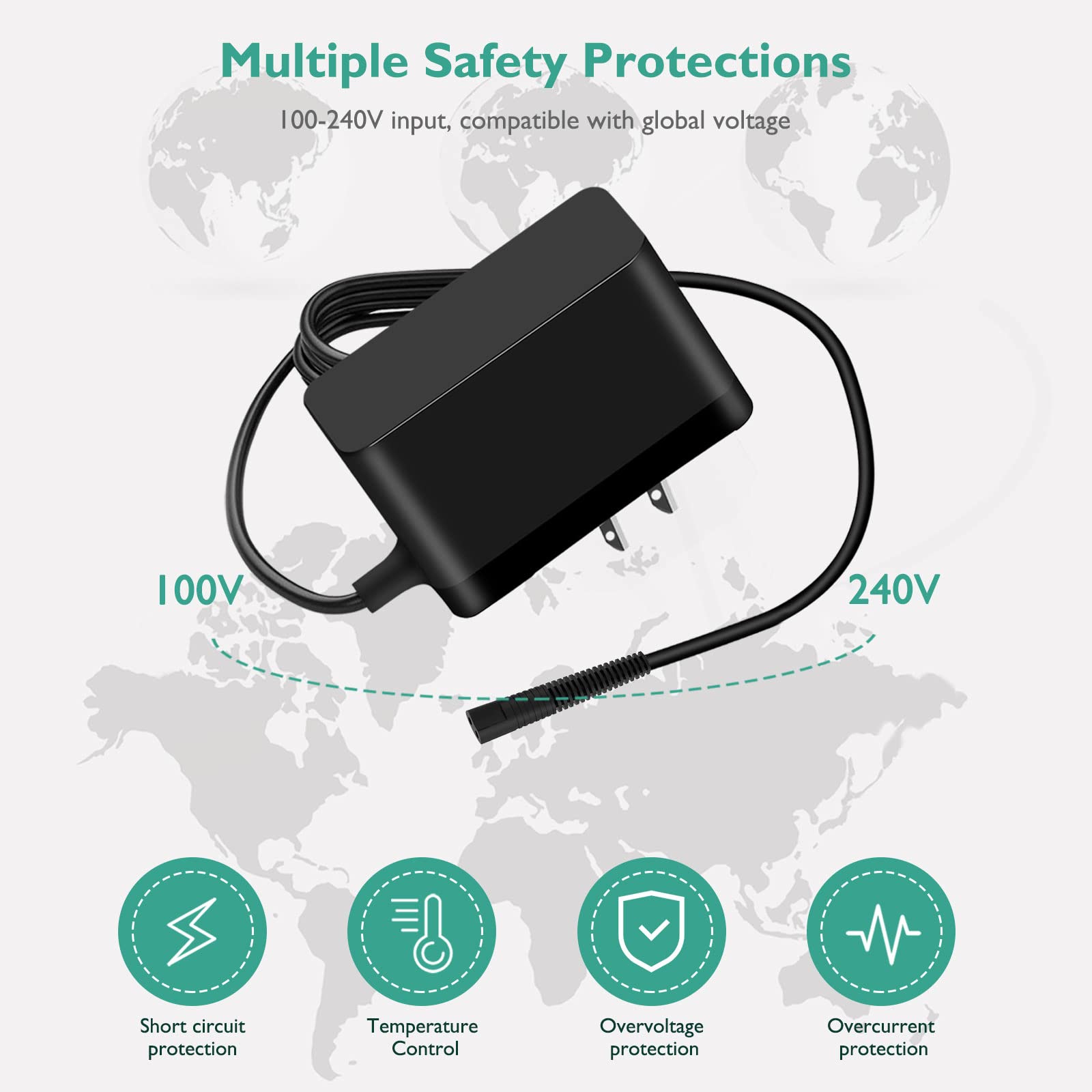 For Babyliss Pro Shaver Fxfs2 Charger, Lnauy Adapter Compatible With Babylisspro Barberology Cordless Metal Double Foil Shaver F