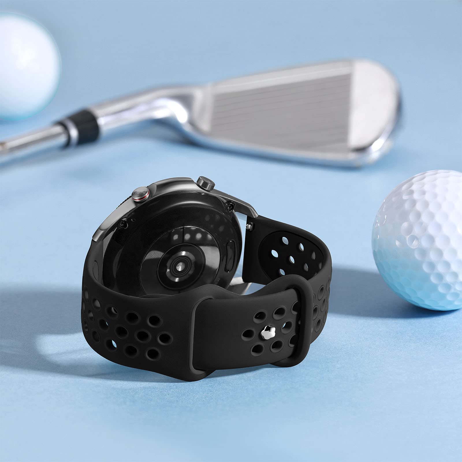 Easuny Sport Band Compatible For Samsung Galaxy Watch 3 45Mm/Galaxy Watch 46Mm /Gear S3 Frontier,22Mm Quick Release Silicone Bre