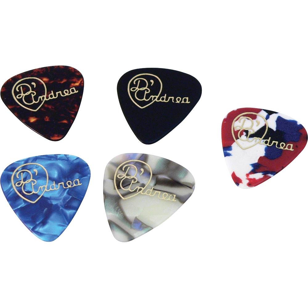 DAndrea TNVCM Guitar Picks, 12-Piece, Collectible Tin, Vintage Assortment, Medium