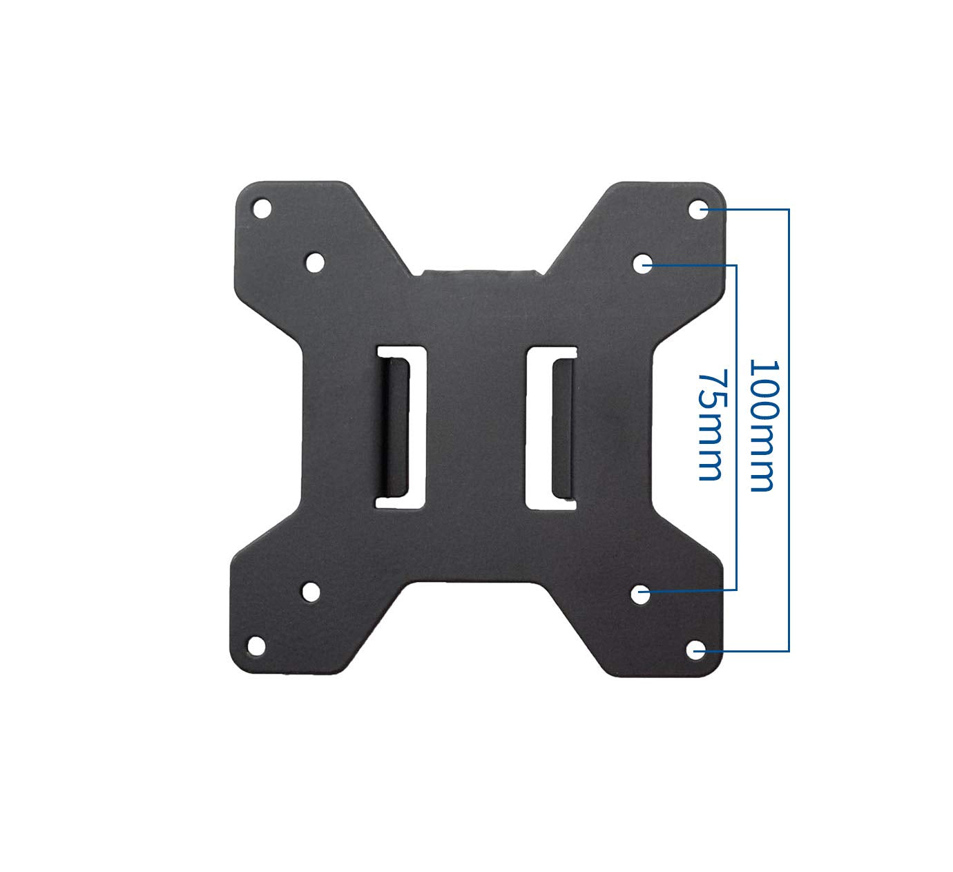 Vivo Steel Vesa Bracket 75X75 And 100X100 Mounting For Computer Monitor, Quick Release Removable Vesa Plate, Black, Pt Sd Va01A