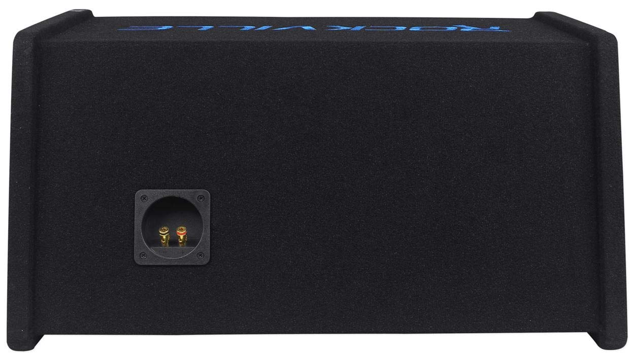 Rockville Rv10.2B 1000W Dual 10'' Car Subwoofer Enclosure+Mono Amplifier+Amp Kit