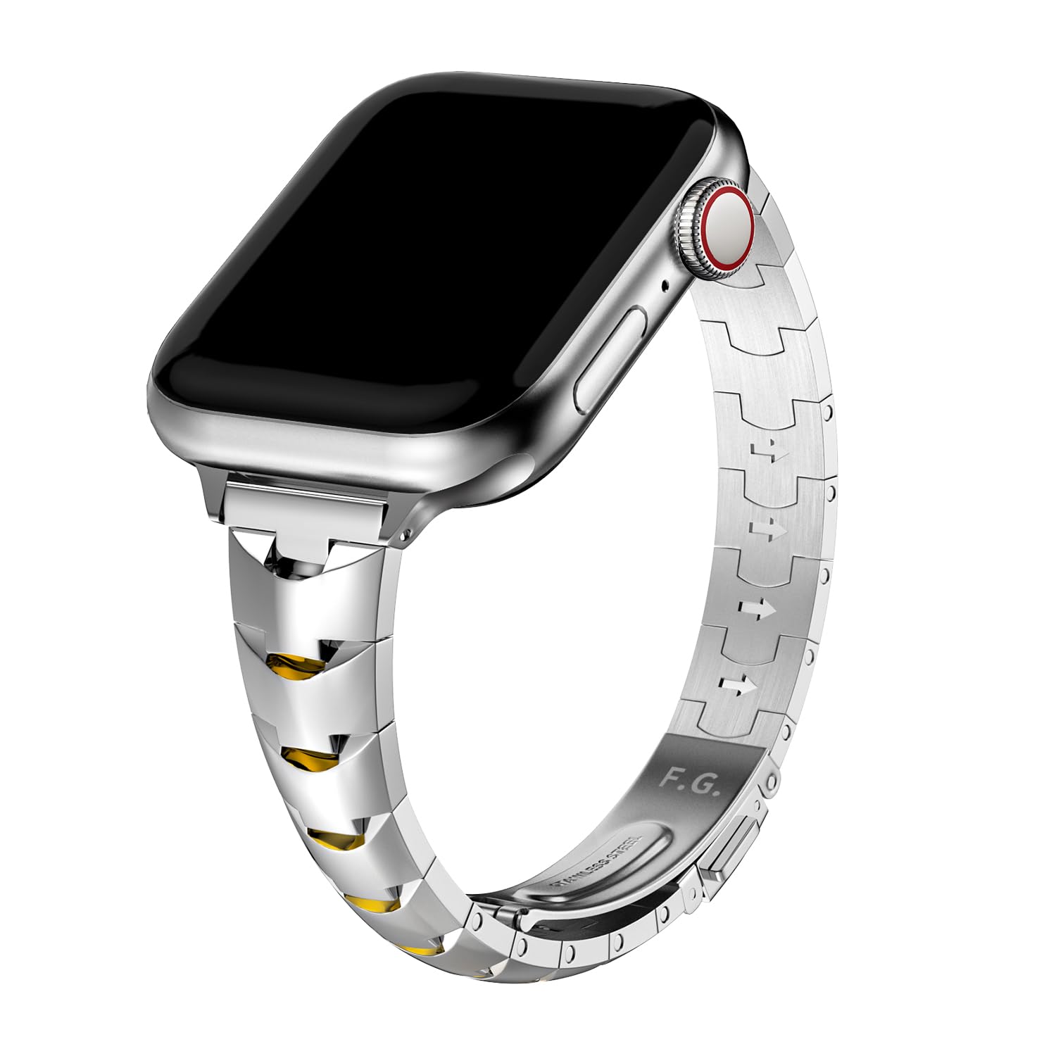 Fullmosa Compatible With Apple Watch Band Stainless Steel 41Mm 40Mm 38Mm 49Mm 45Mm 44Mm 42Mm,Women Slim Band For Iwatch Ultra2/U