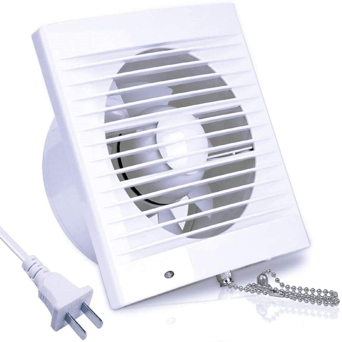 Sailflo 4 Inch Wall Mounted Exhaust Fan, 12W Ventilation Extractor With Anti Backflow Check Valve Chain Switch For Window Duct G
