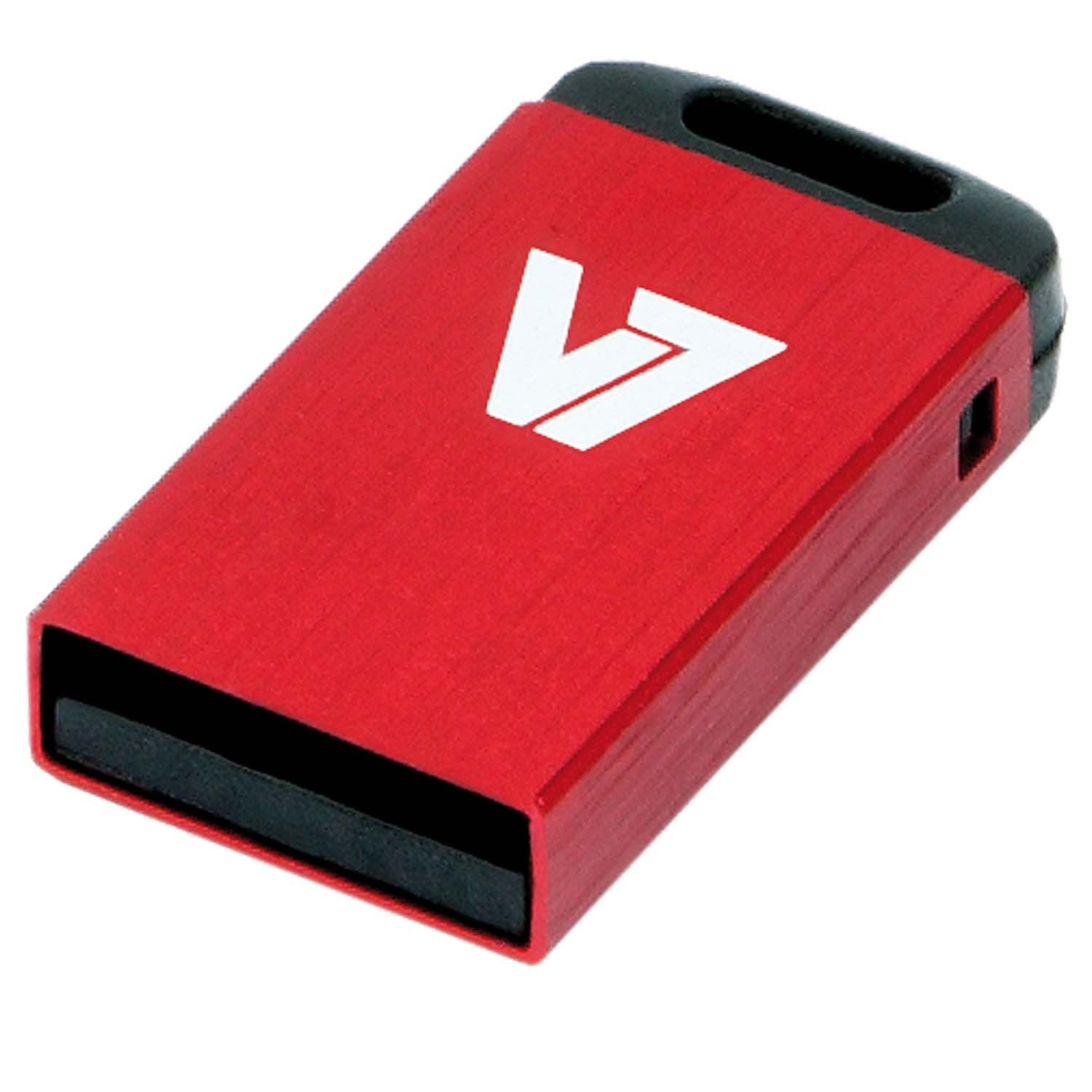 V7 VU24GCR-RED-2E 4GB Nano Memory Stick USB 2.0 Red