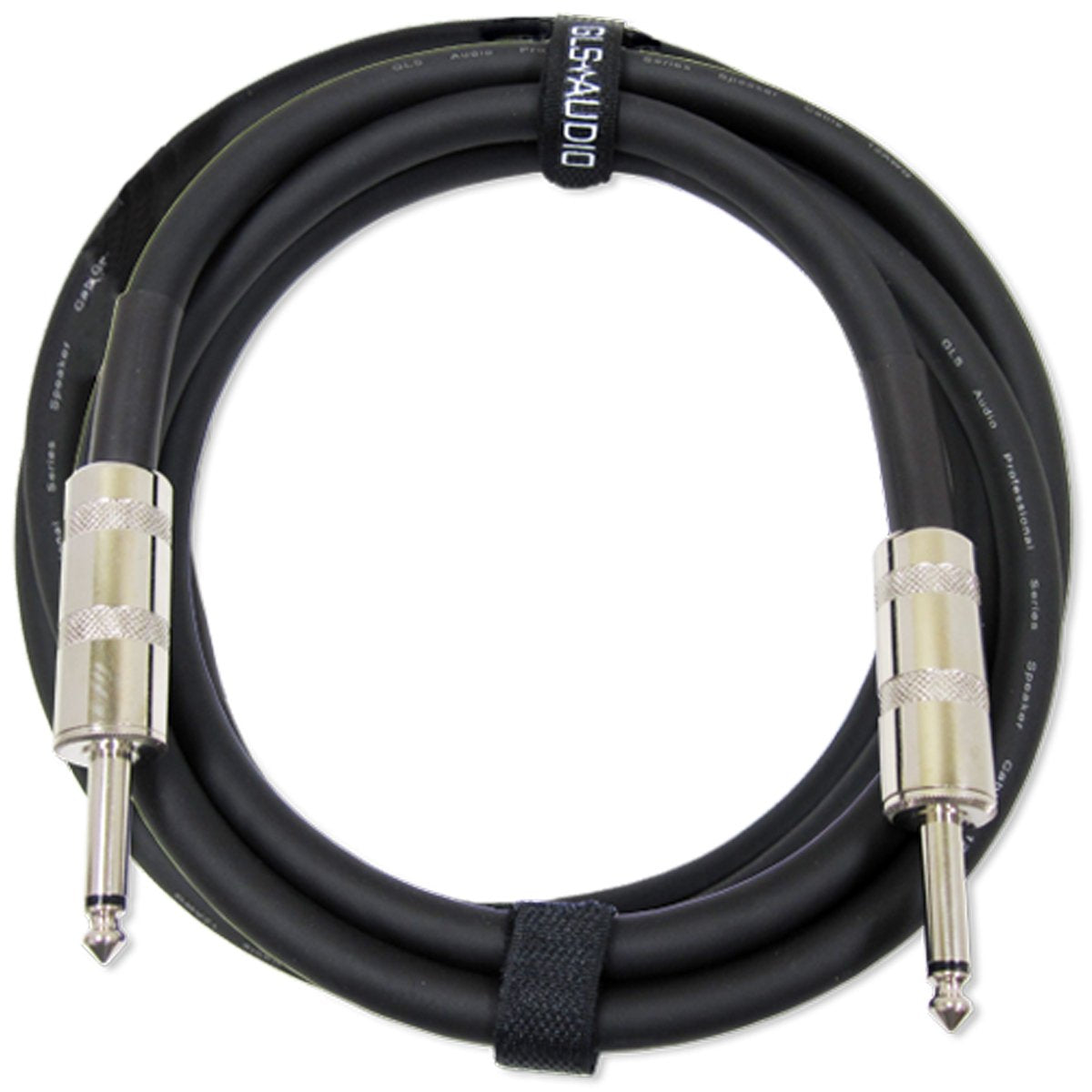 Gls Audio Speaker Cable 1/4'' To 1/4''   12 Awg Professional Bass/Guitar Speaker Cable For Amp   Black, 12 Ft.