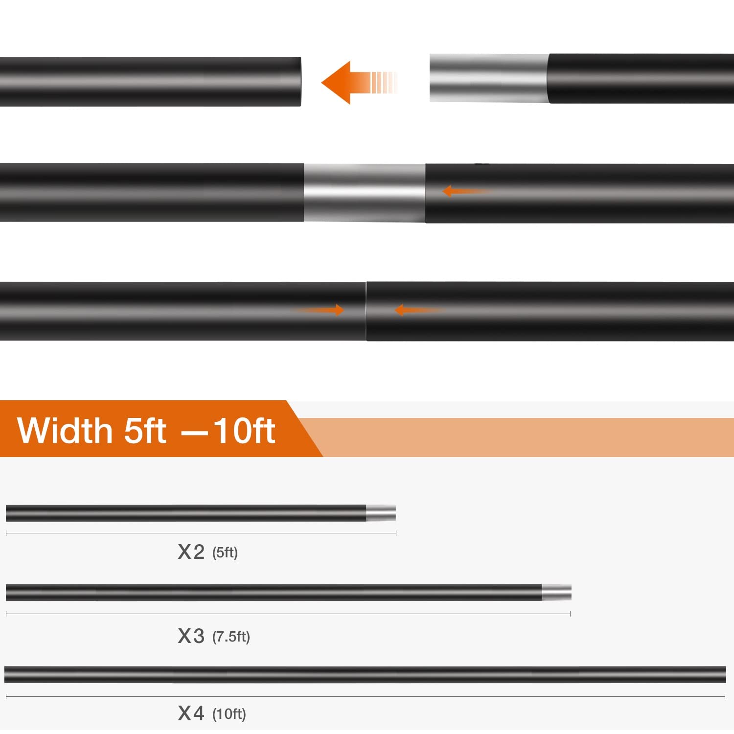 Yesker 8.5X10Ft Background Stand Backdrop Support System Kit Photo Video Studio Adjustable Backdrop Stand For Photoshoot Photogr