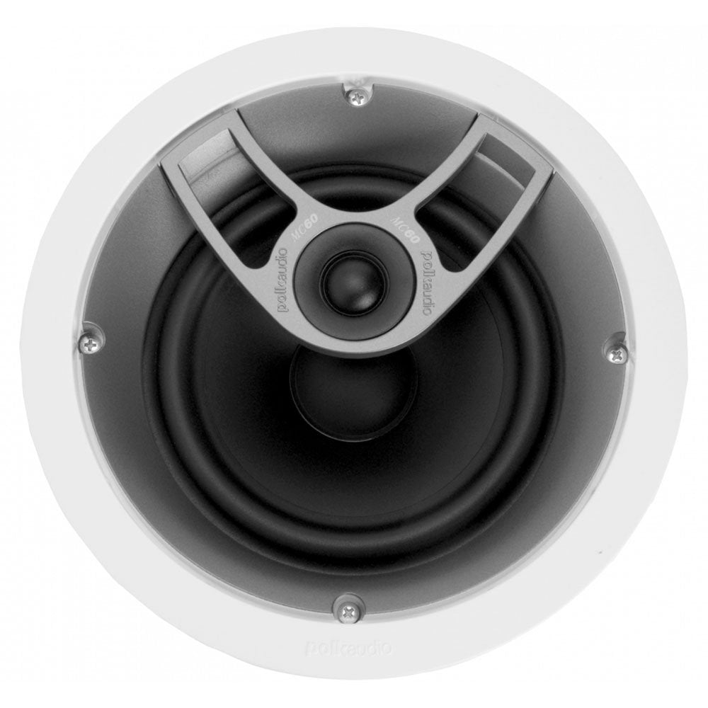 Polk Audio Mc60 2-Way In-Ceiling 6.5 Speaker (Single) | Dynamic Built-In Audio | Perfect For Humid Indoor/Enclosed Areas | Bathr