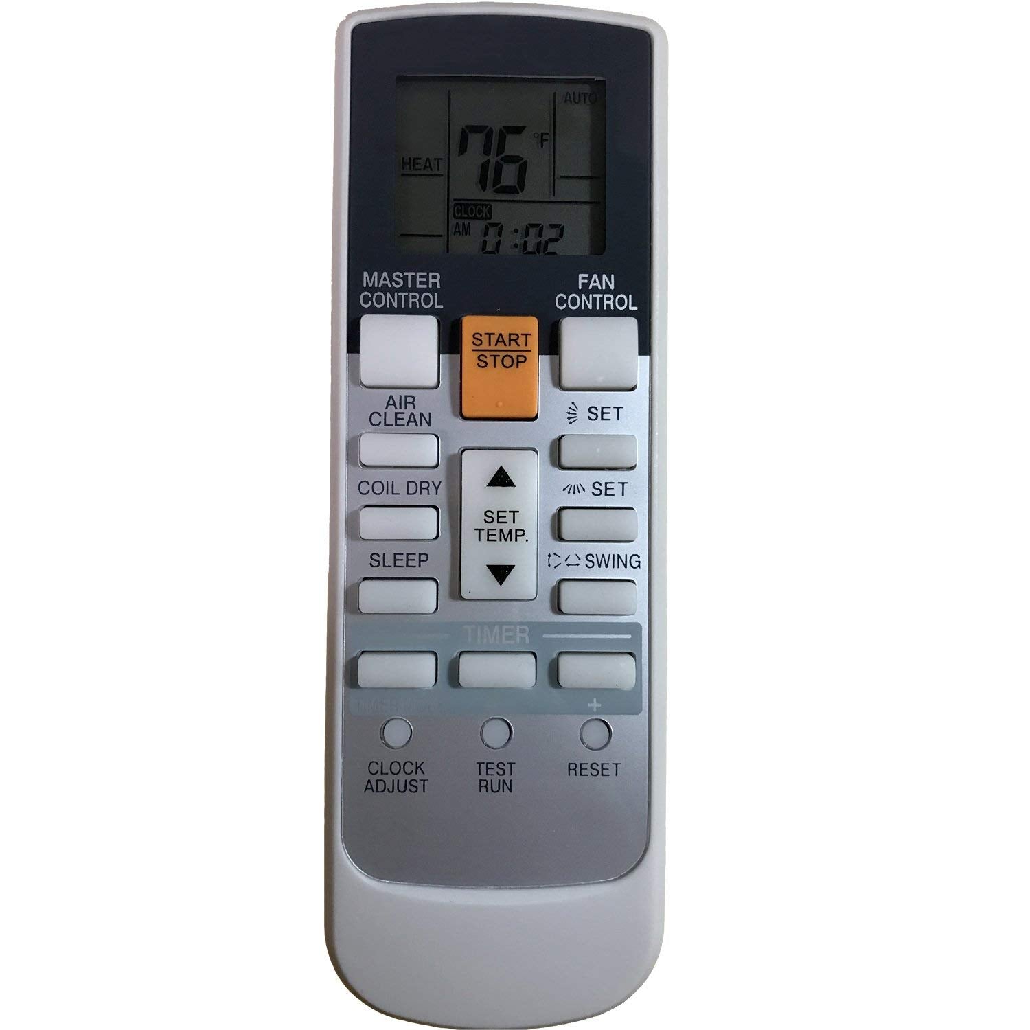 Replacement For Fujitsu Air Conditioner Remote Control Ar Rah2U Ar Rah1U Ar Rae2U Ar Rae1U Ar Ry3 Ar Ry4 Ar Ry5 Ar Ry6 Ar Ry7 Ar