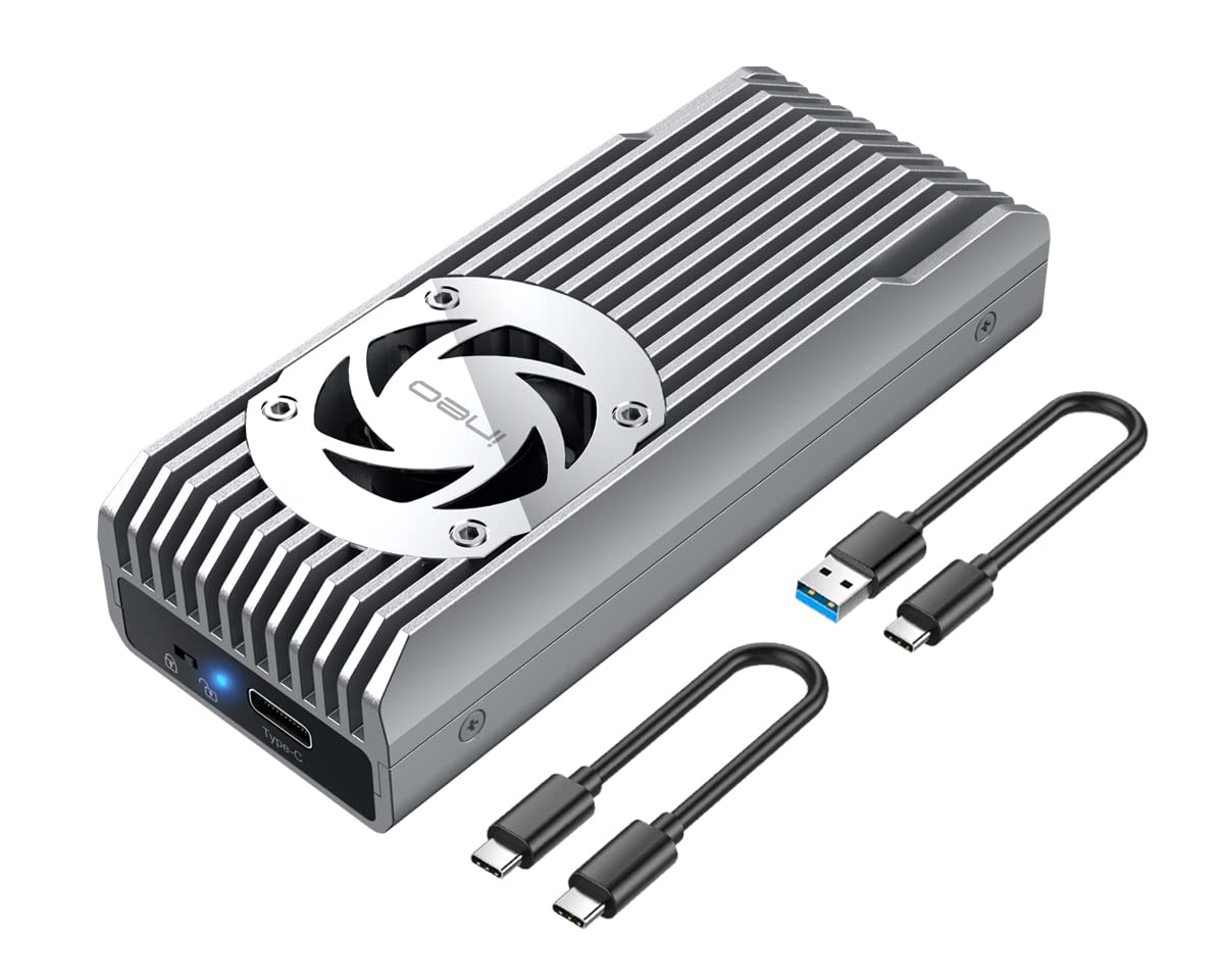 Ineo M.2 Nvme Ssd Enclosure Built In Cooling Fan [C2598 Nvme Series] (10Gbps)