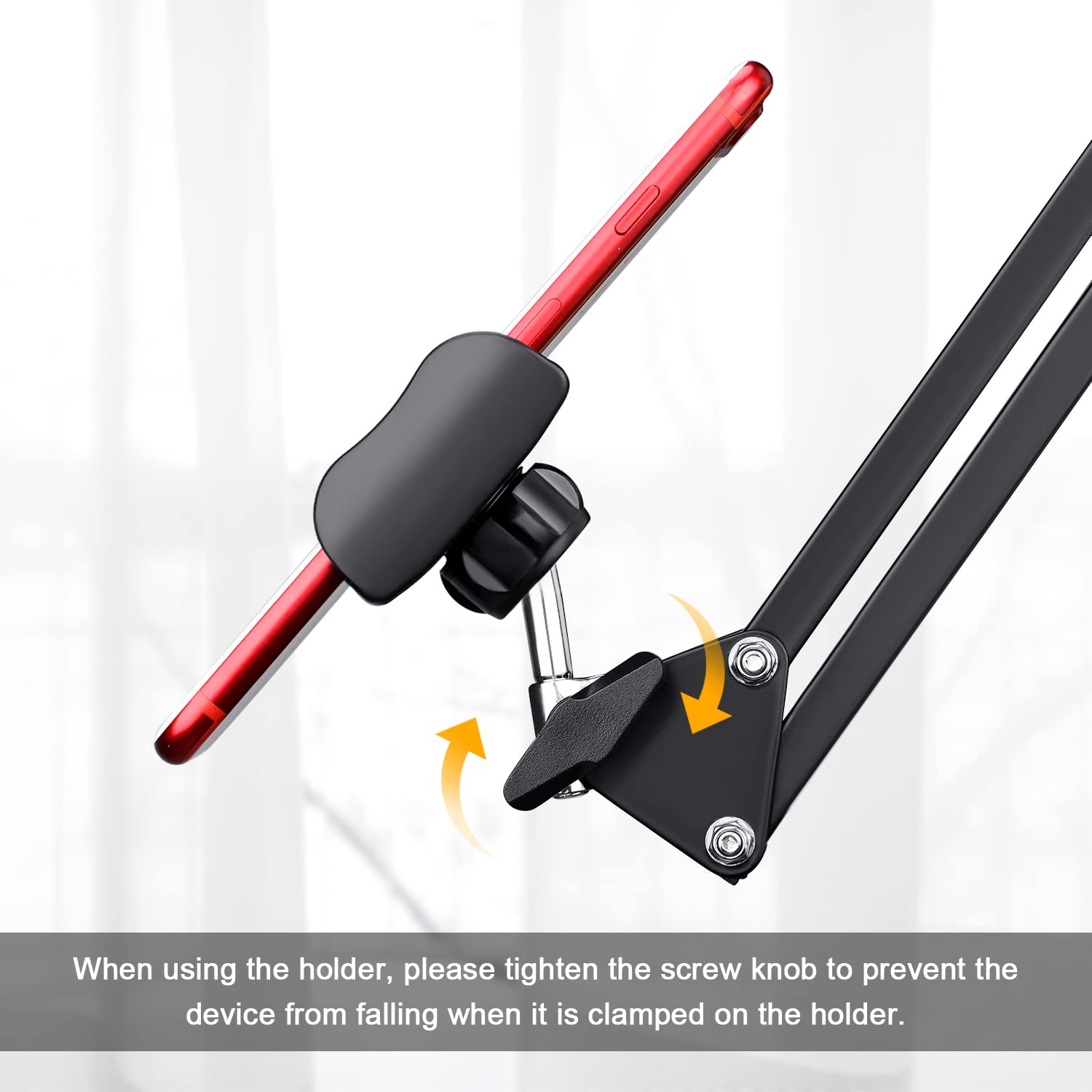 Klsniur Cell Phone Holder, Universal Phone Stand Clip Lazy Bracket Flexible Articulating Arm Phone Mount Compatible With Iphone