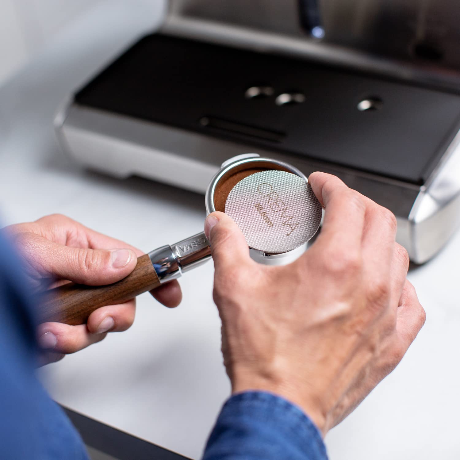 Crema Coffee Products | 58.5Mm Puck Screen | 1.7Mm Thick | Optimize Your Extrations | Balanced Water Flow | 58.5Mm