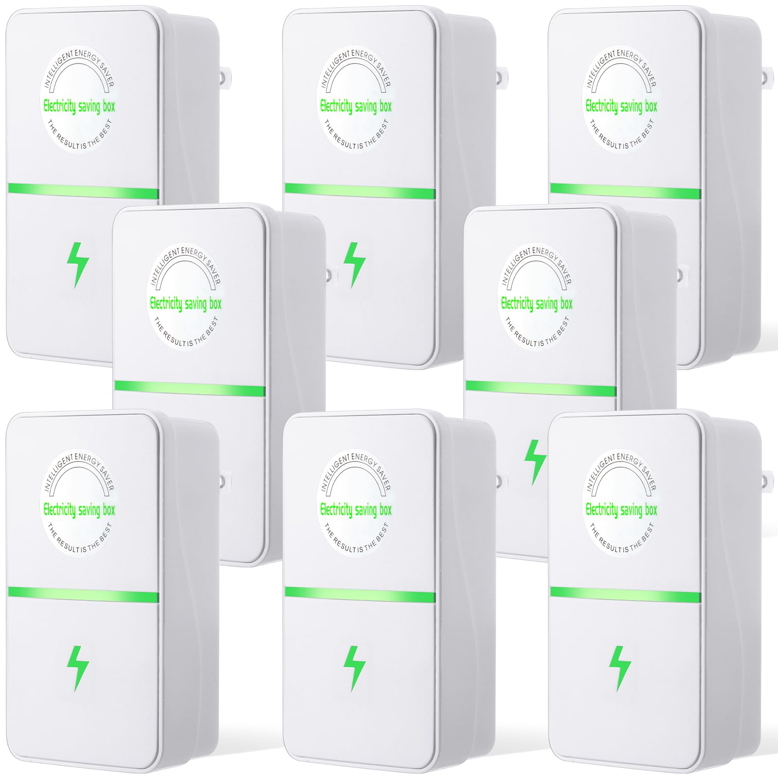 Kanayu 8 Pcs Power Saver Energy Saver Household Electricity Saving Box With Us Plug 90V 250V 30Kw Energy Saving Device For Elect