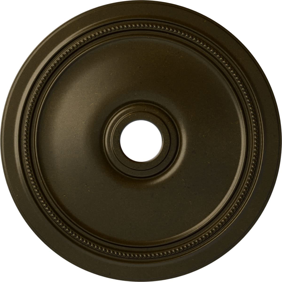 Ekena Millwork CM24DIGGS Diane Ceiling Medallion, 24OD x 3 5/8ID x 1 1/4P (Fits Canopies up to 6 1/4), Hand-Painted Green Gold